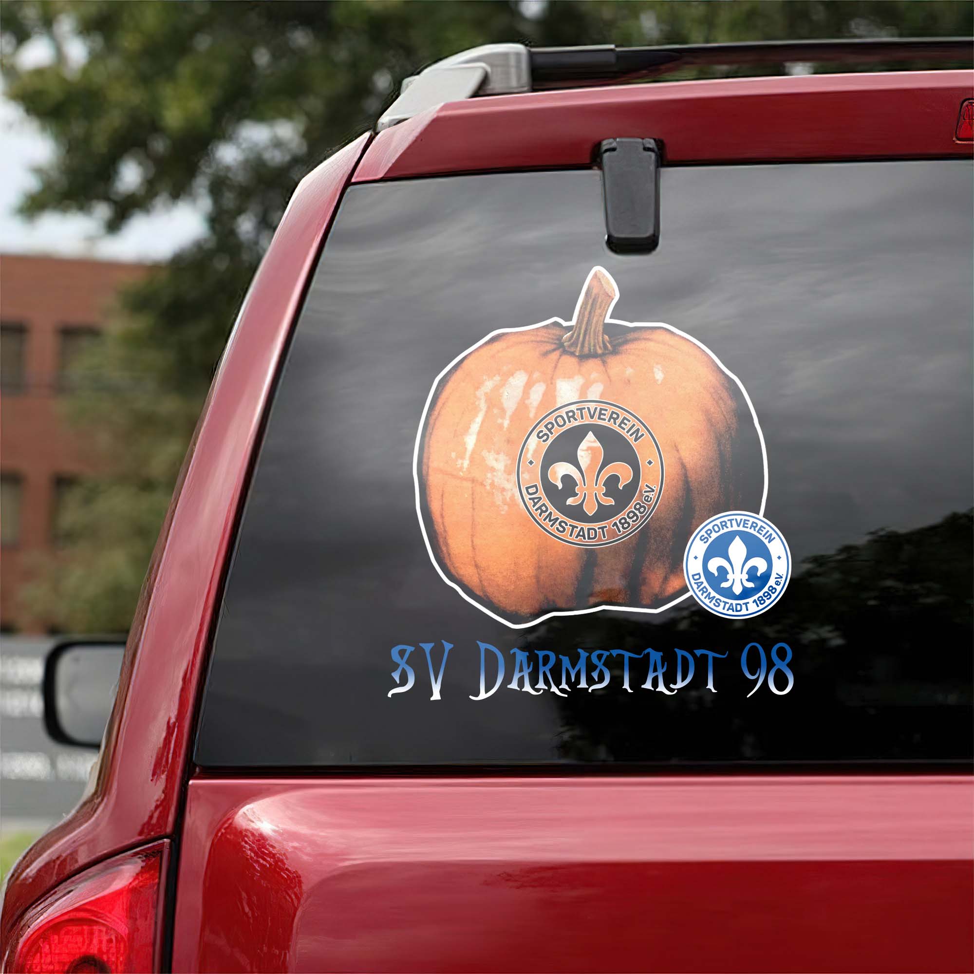 SV Darmstadt 98 Bundesliga Football Halloween Pumpkin Car Decal PT57754