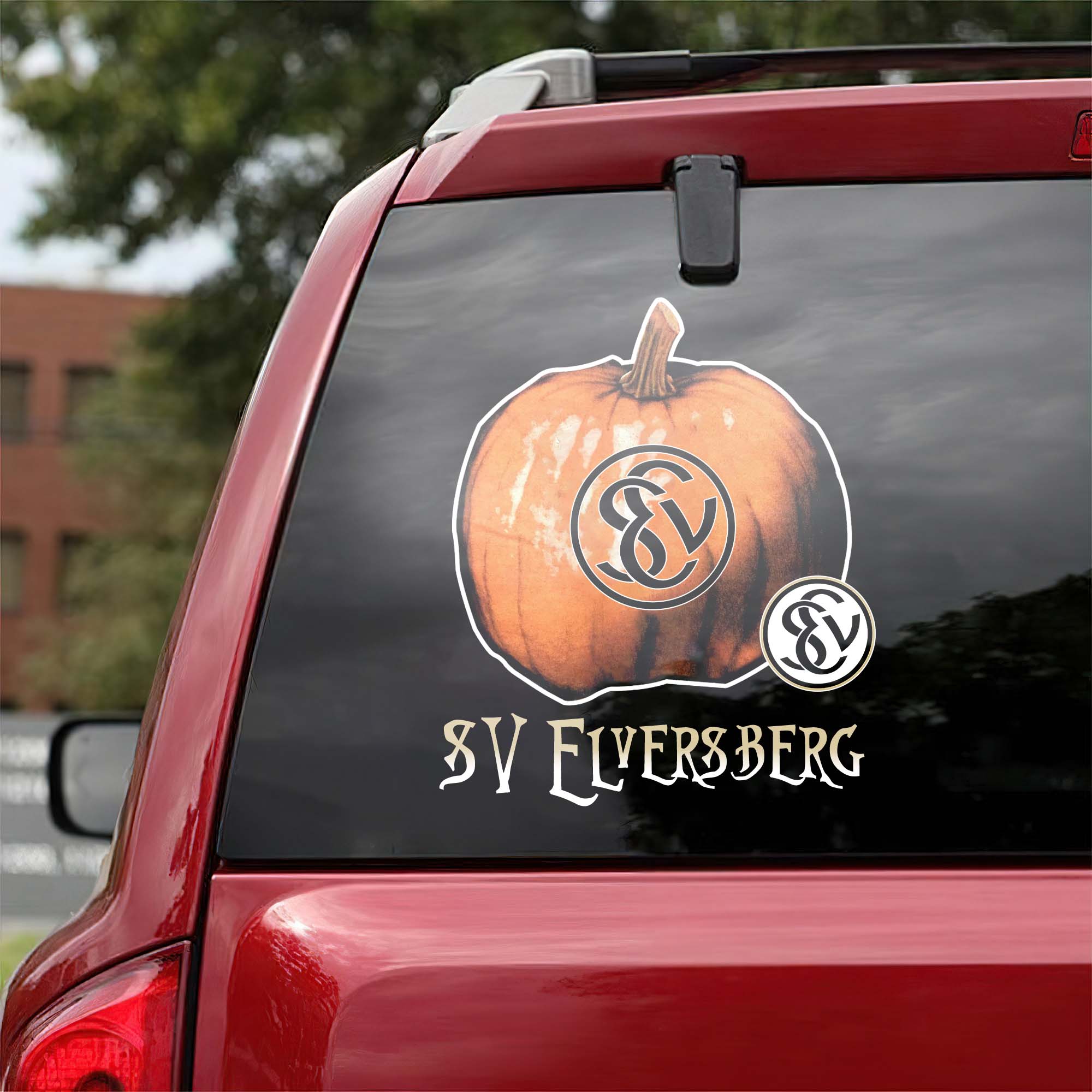 SV Elversberg Bundesliga Football Halloween Pumpkin Car Decal PT57755