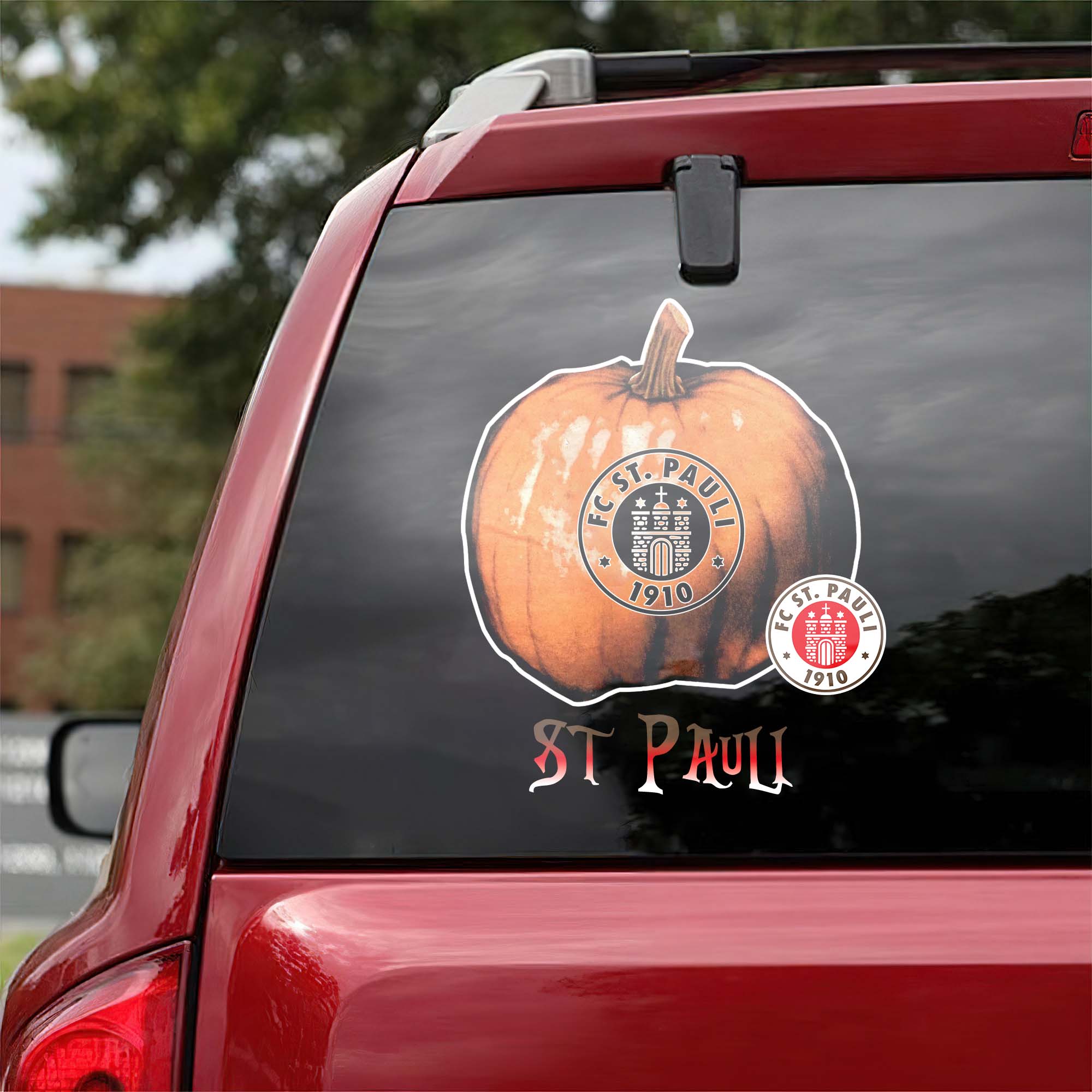 St Pauli Bundesliga Football Halloween Pumpkin Car Decal PT57753