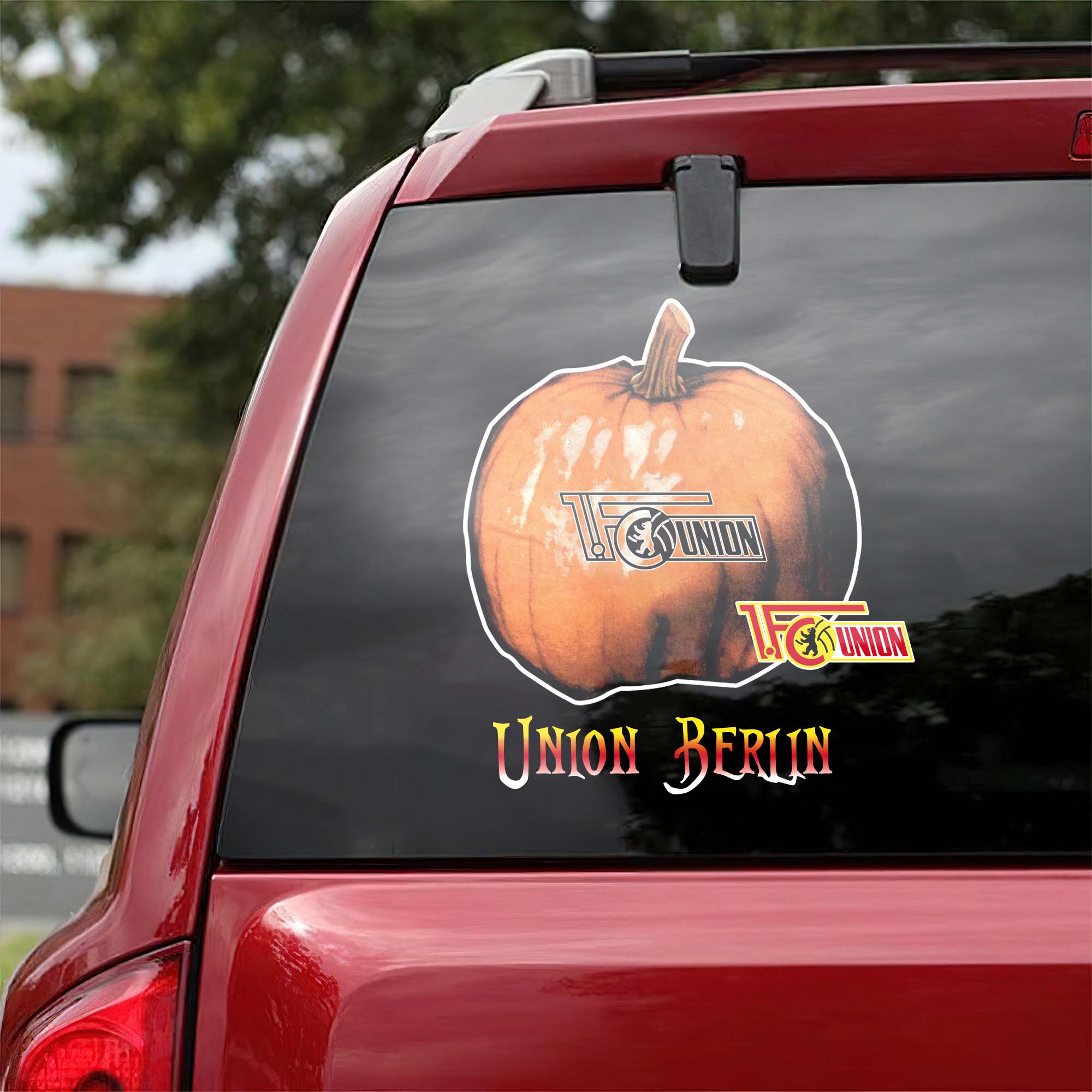 Union Berlin Bundesliga Football Halloween Pumpkin Car Decal PT57757