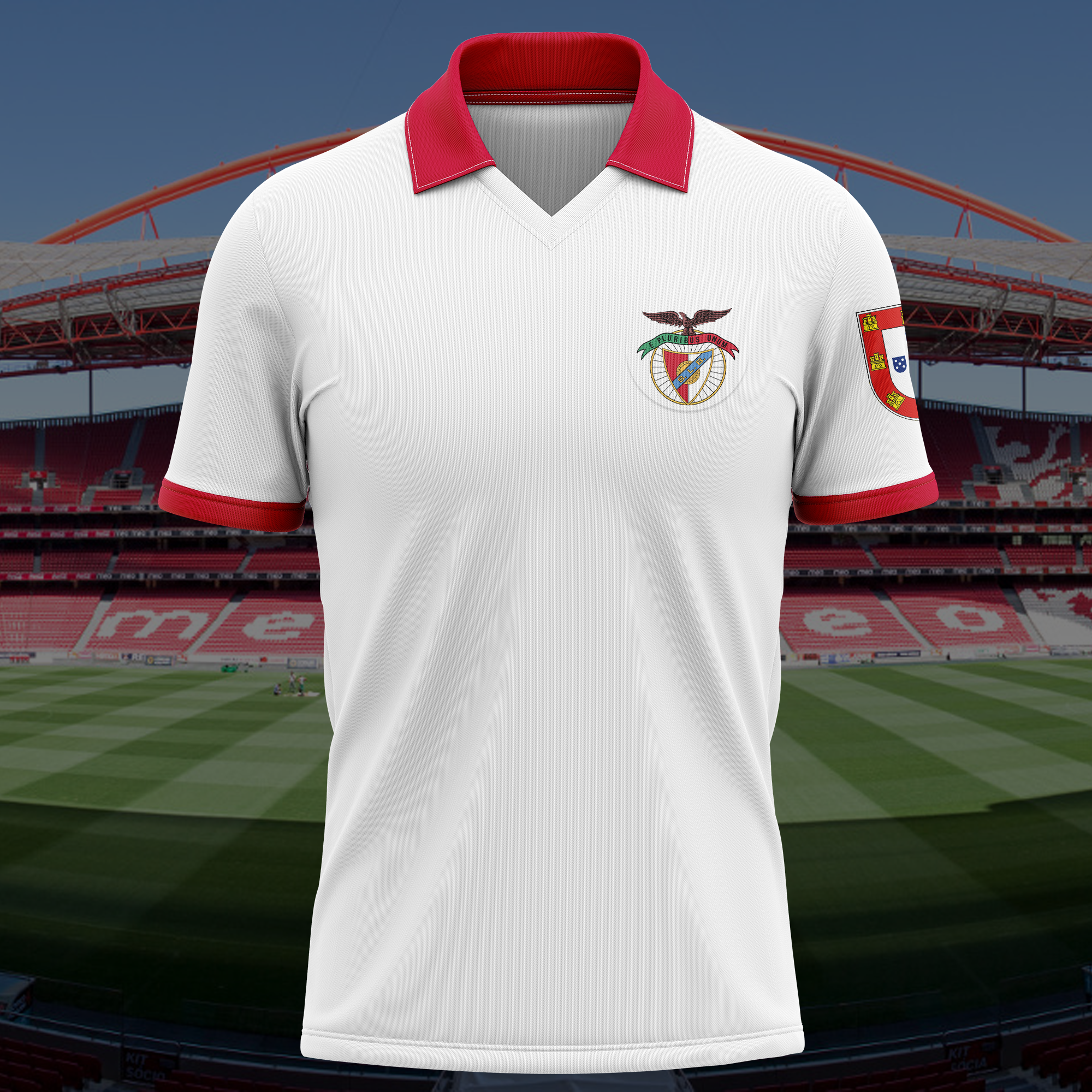 1961-62 SL Benfica Home Retro Shirt PT57763 (Copy)