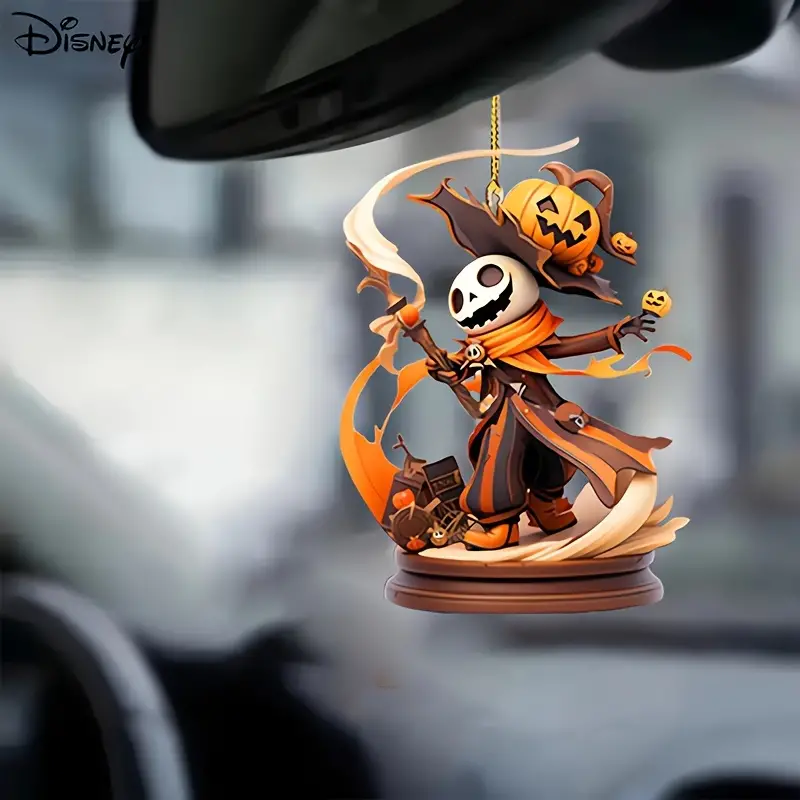 Jack Skellington Pumpkin The Nightmare Before Christmas Transparent Acrylic Car Hanging