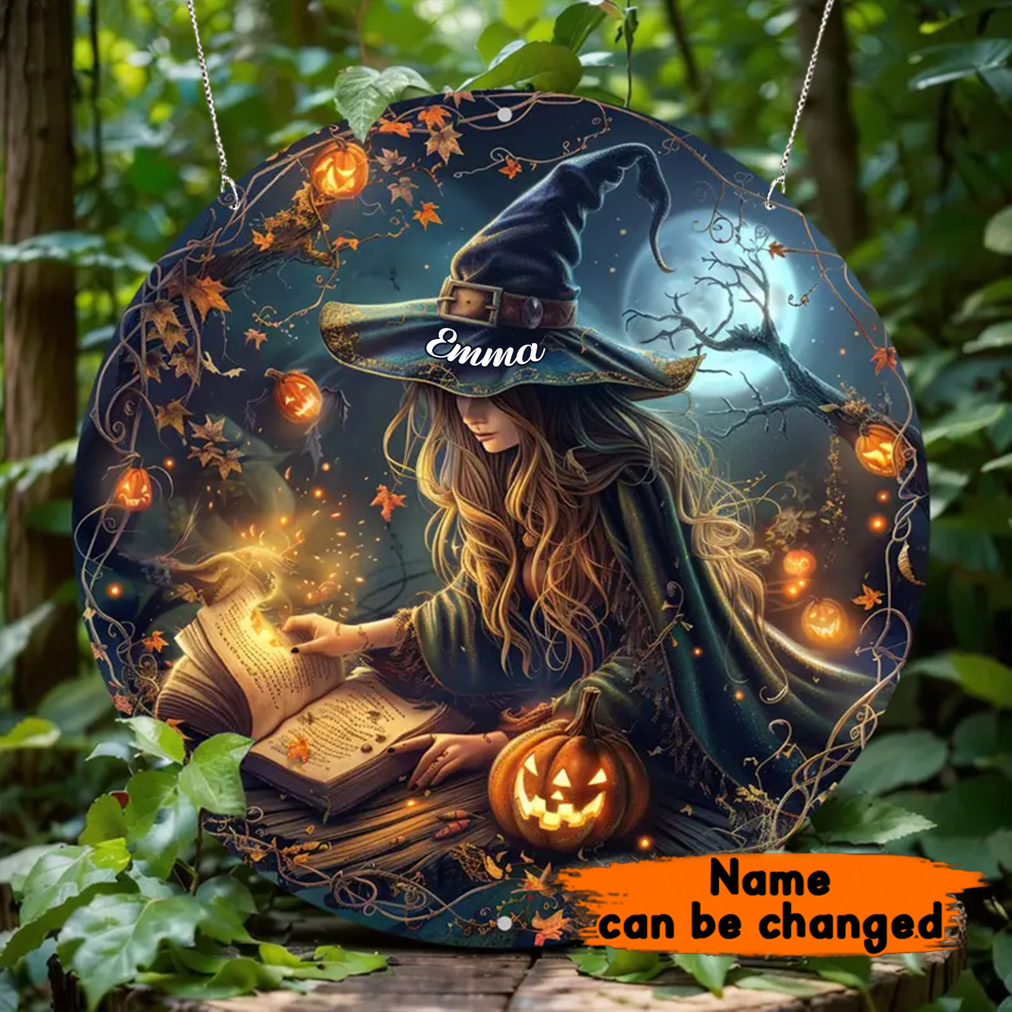 Beautiful Witch Halloween Decor Metal Sign Decoration  – Beautiful Witch Metal Sign – Gift For Home