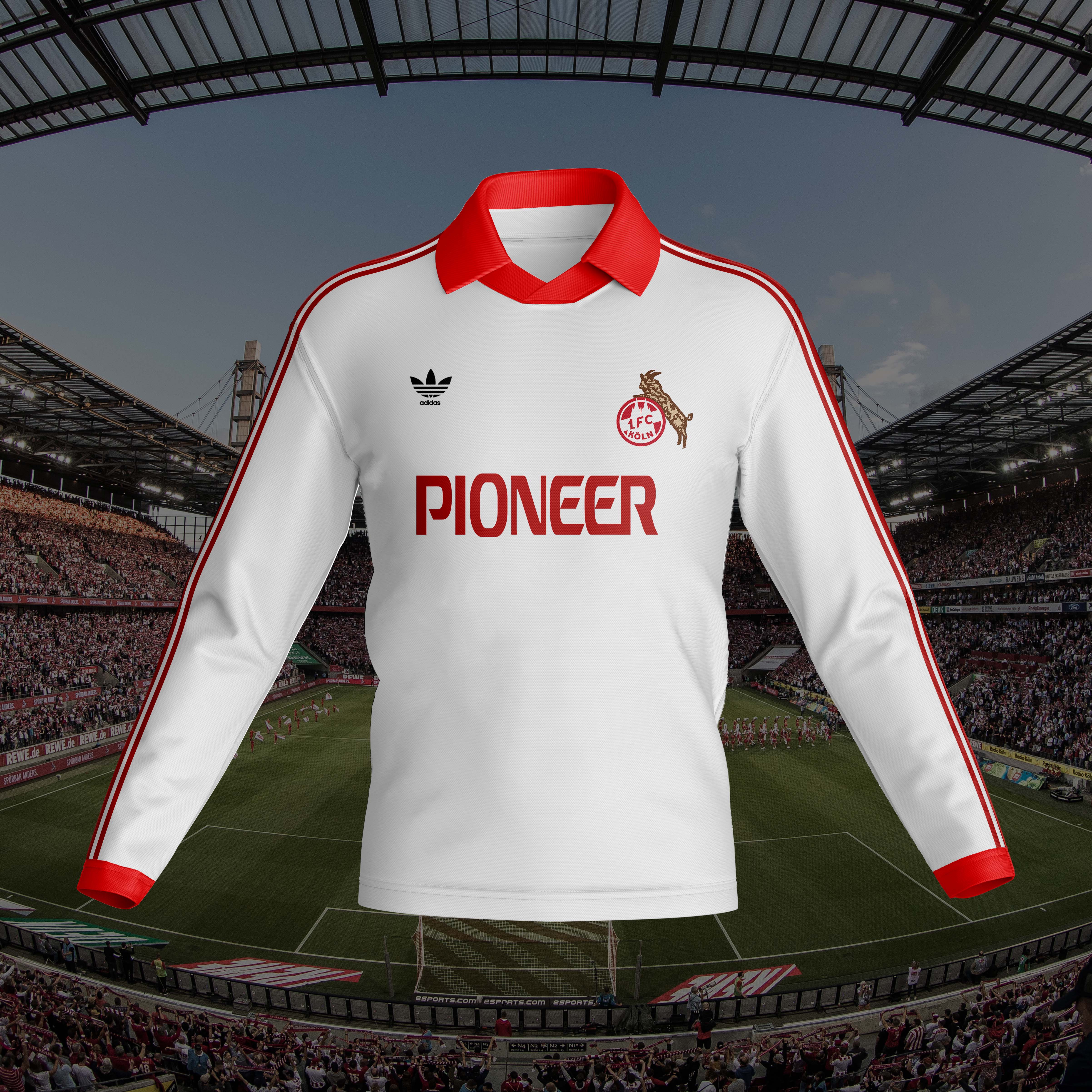 1. FC Köln 1979-80 Home Retro Long Sleeve PT57804