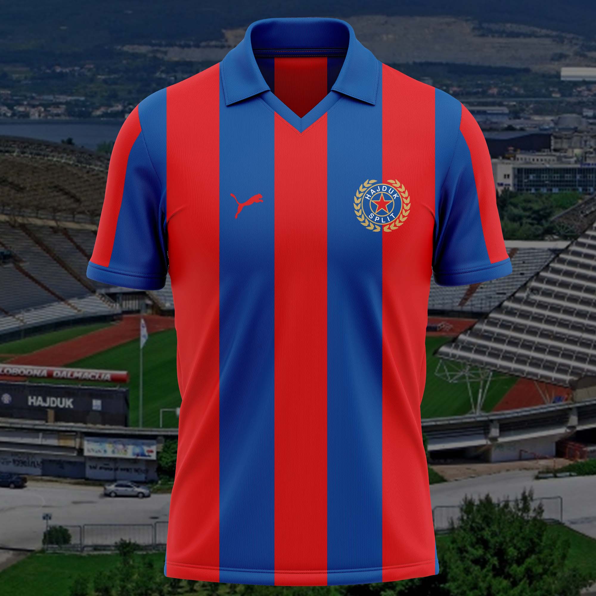 Hajduk Split 1985-86 Kits Retro Shirt PT57894