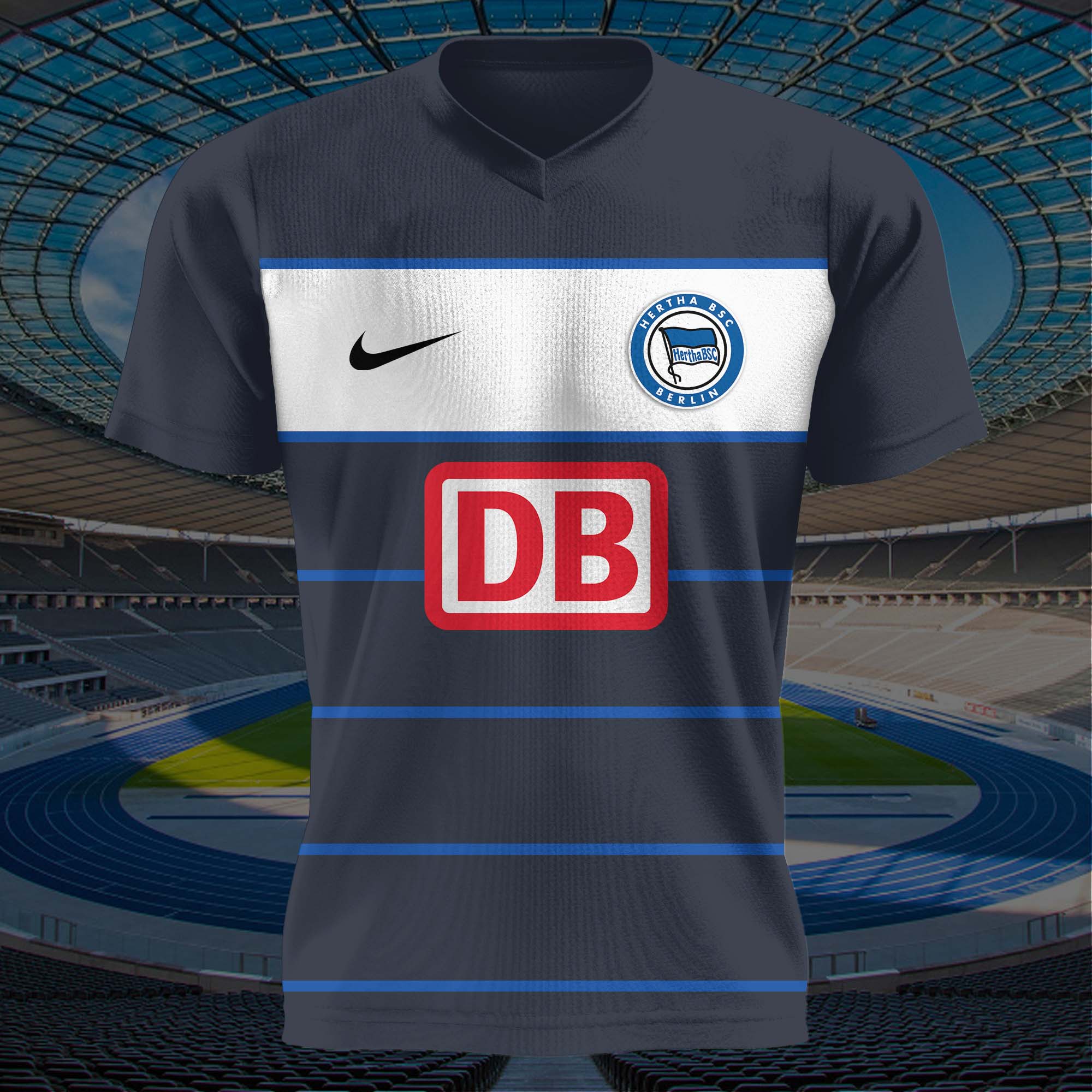 Hertha BSC 2011-12 Home Kit Retro Shirt PT57883