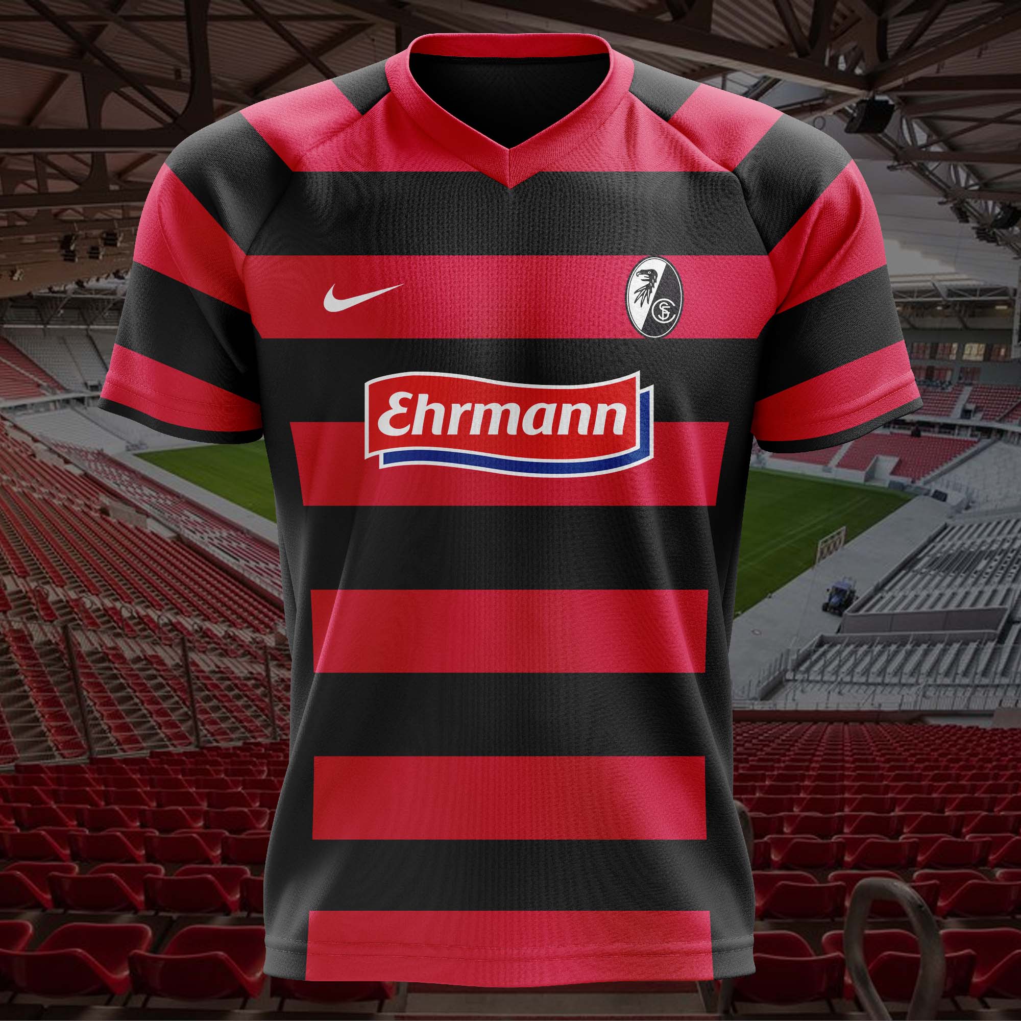 SC Freiburg 2011-12 Home Kit Retro Shirt PT57886