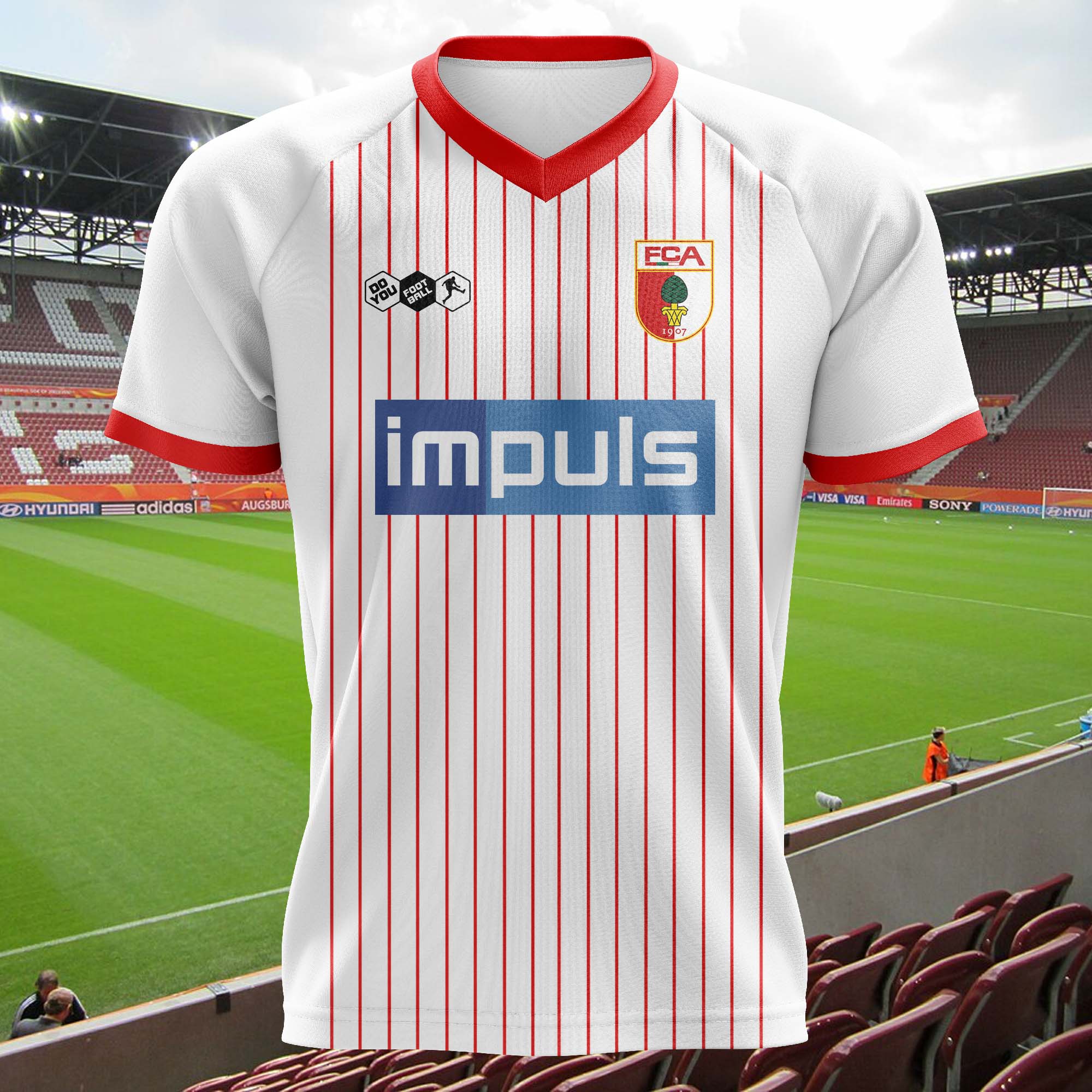 FC Augsburg 2008-09 Home Kit Retro Shirt PT57913