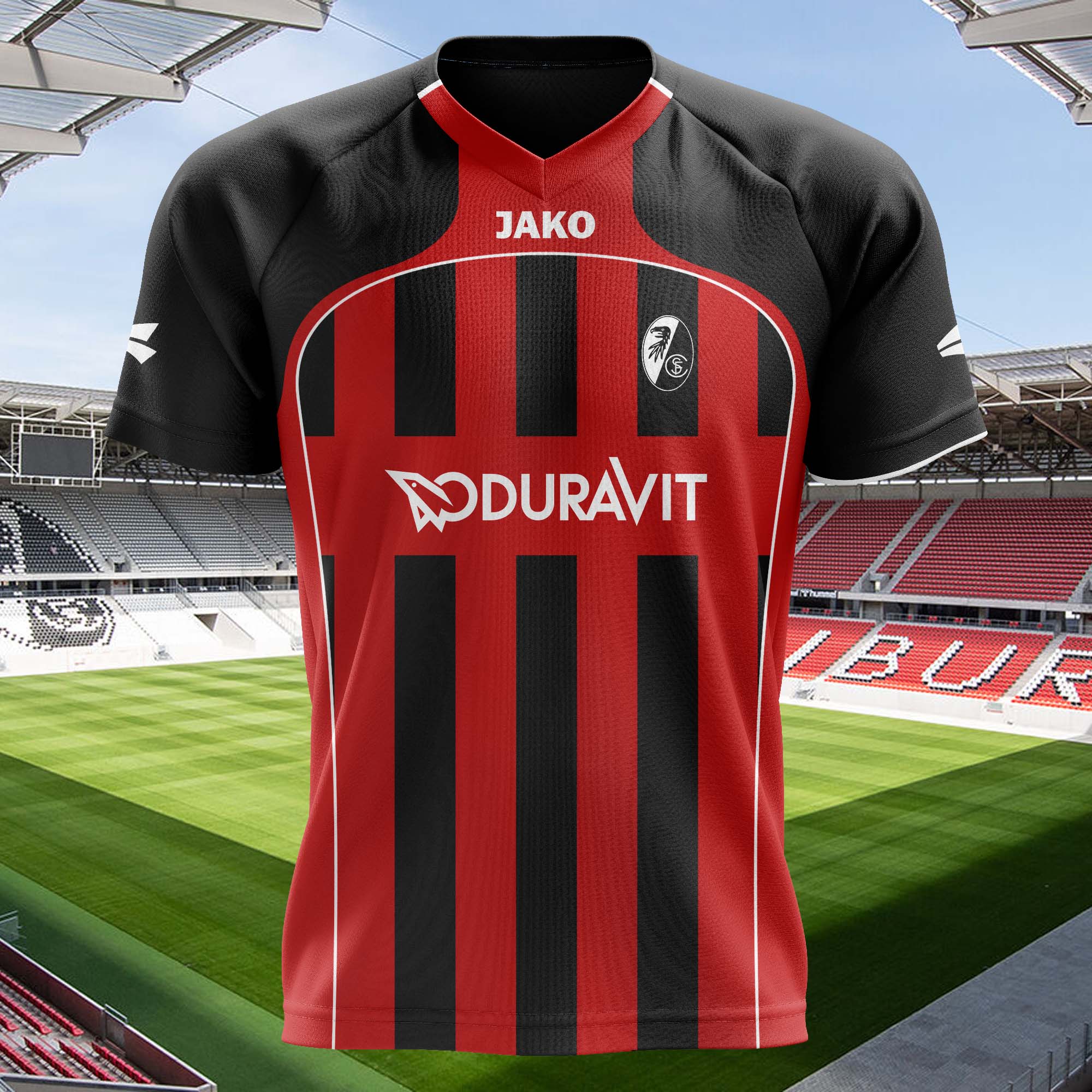 SC Freiburg 2008-09 Home Kit Retro Shirt PT57922