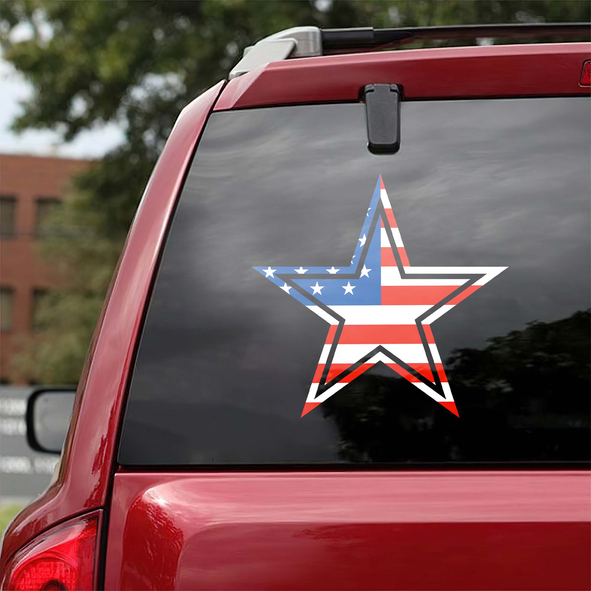 Dallas Cowboys  NFL Team USA Flag Car Decal PT57956