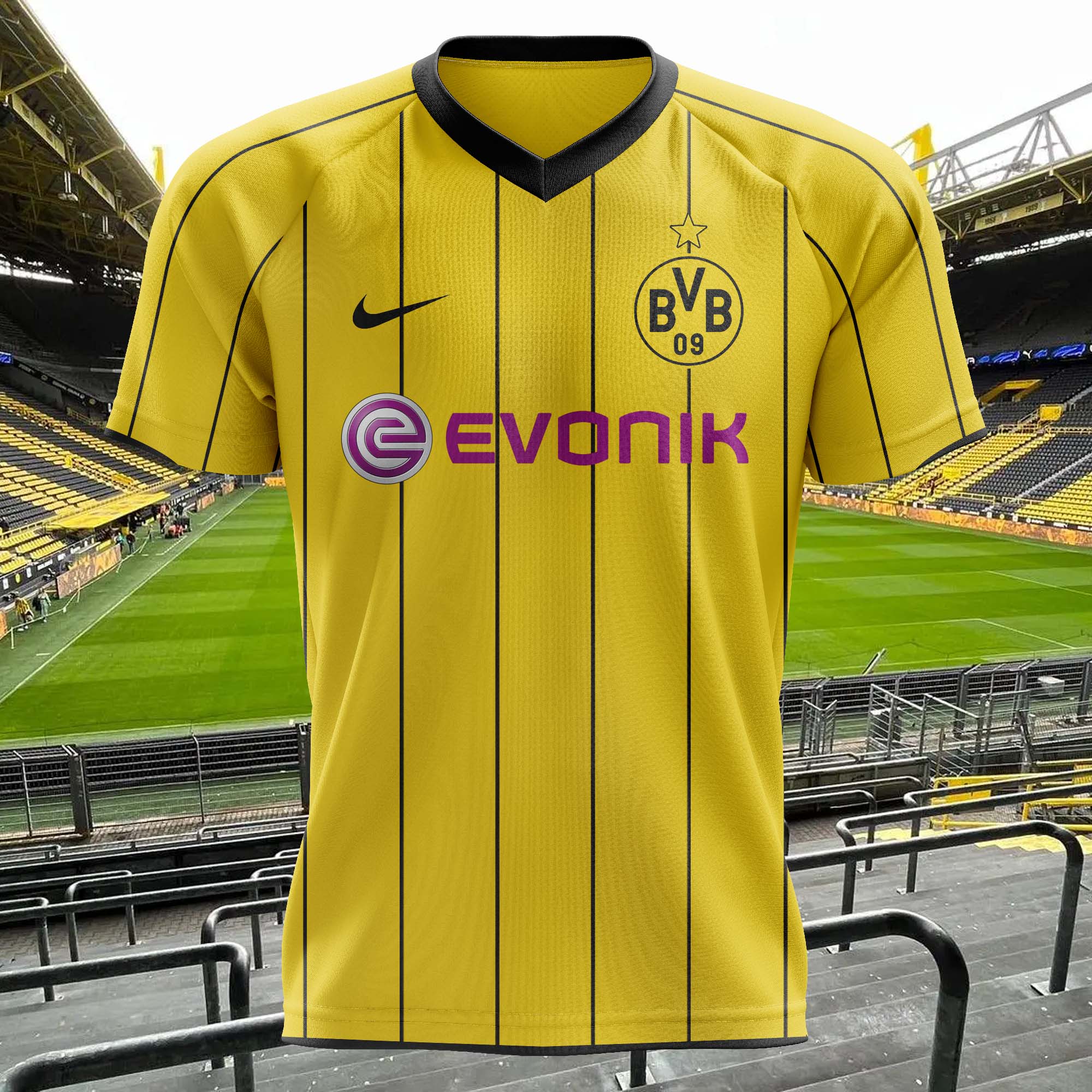 Borussia Dortmund 2008-09 Home Kit Retro Shirt PT57993