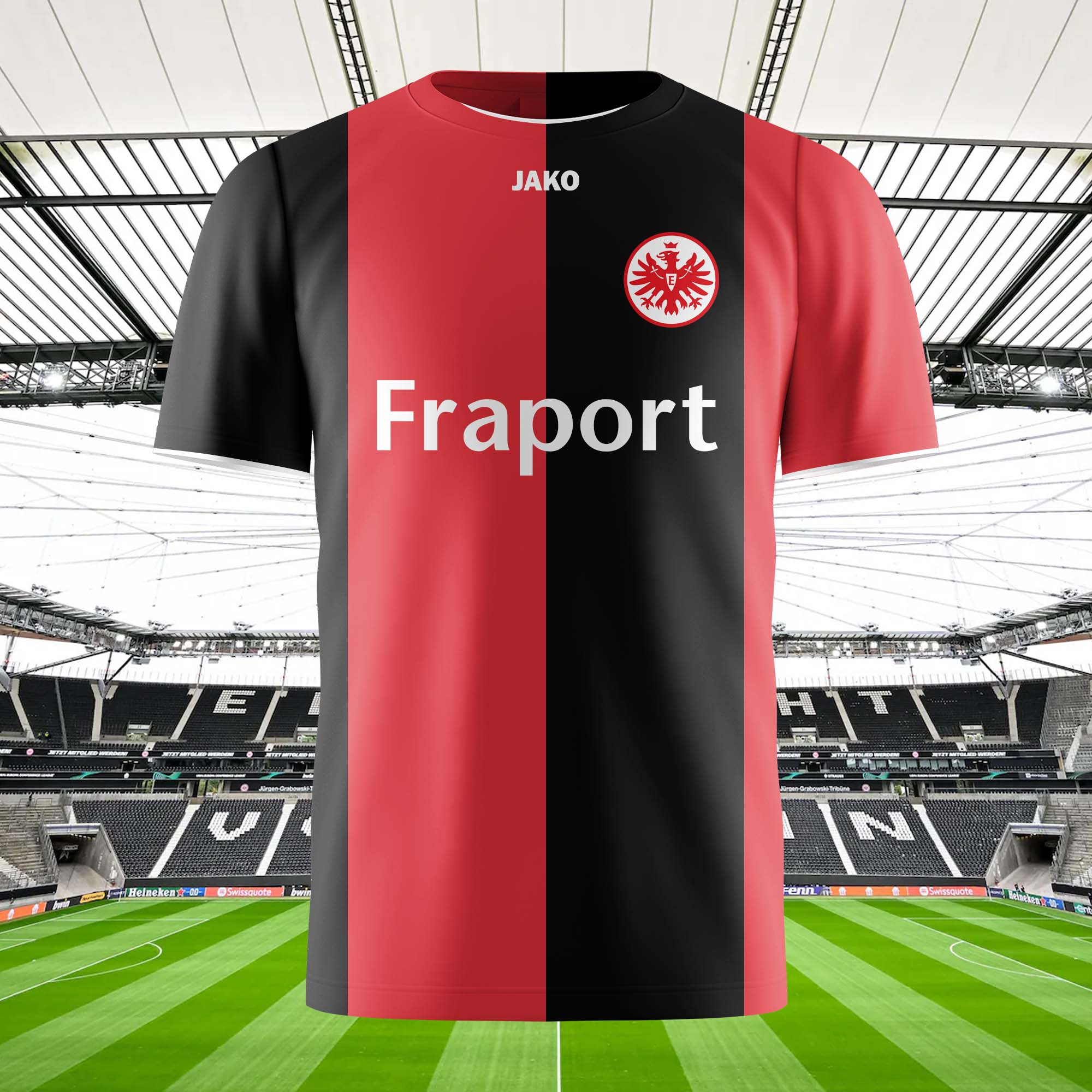 Eintracht Frankfurt 2008-09 Home Kit Retro Shirt PT57995