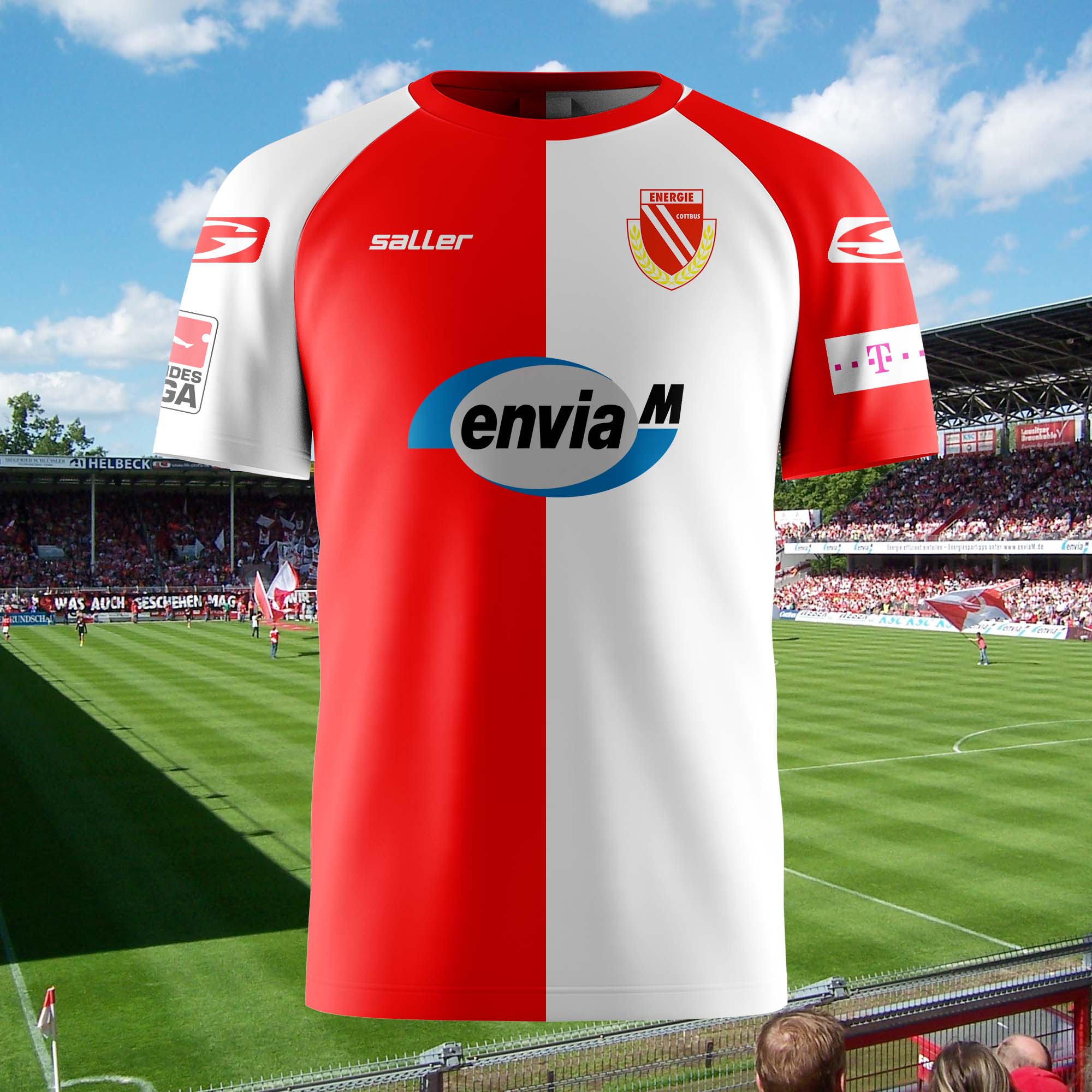 Energie Cottbus 2008-09 Home Kit Retro Shirt PT57996