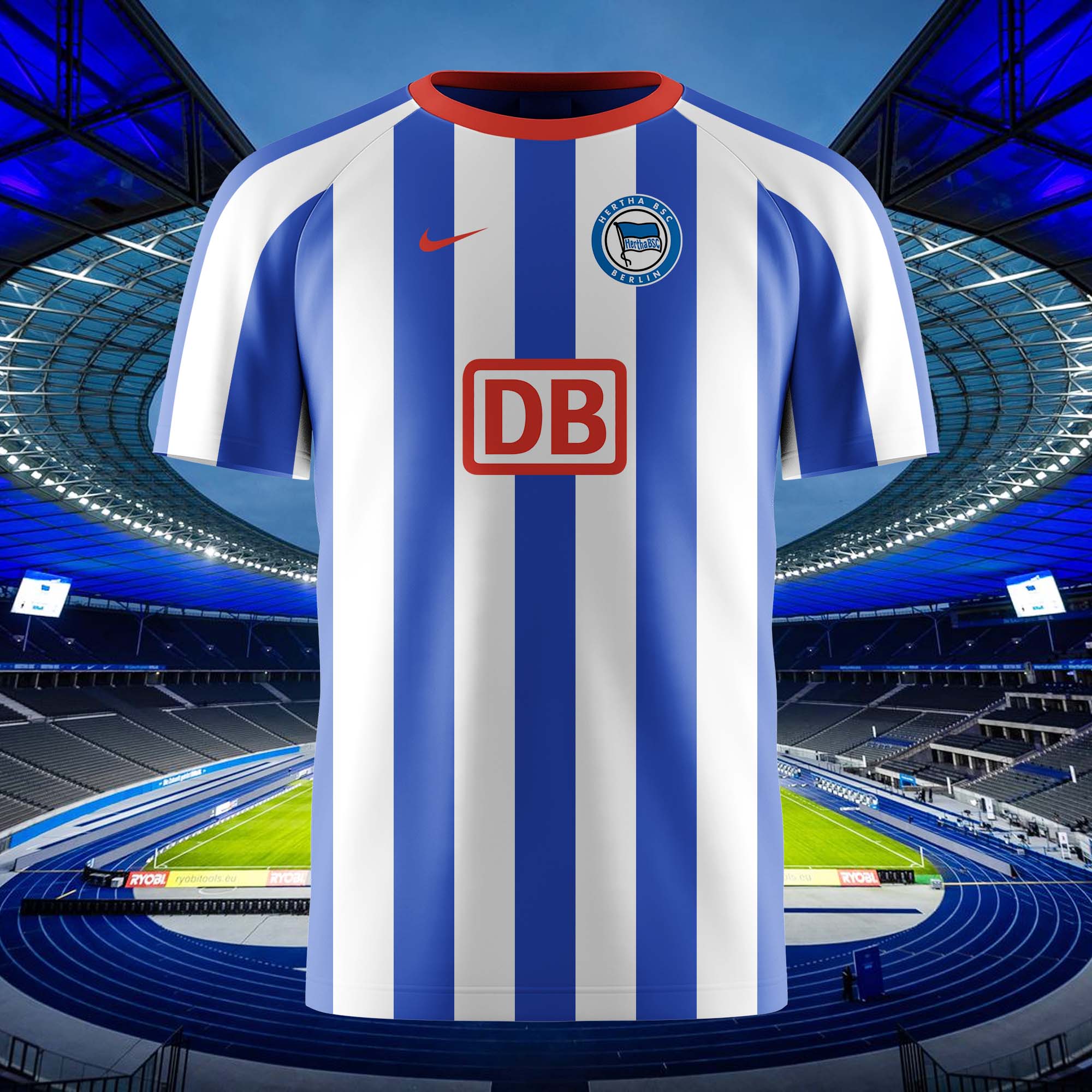 Hertha BSC 2008-09 Home Kit Retro Shirt PT57999