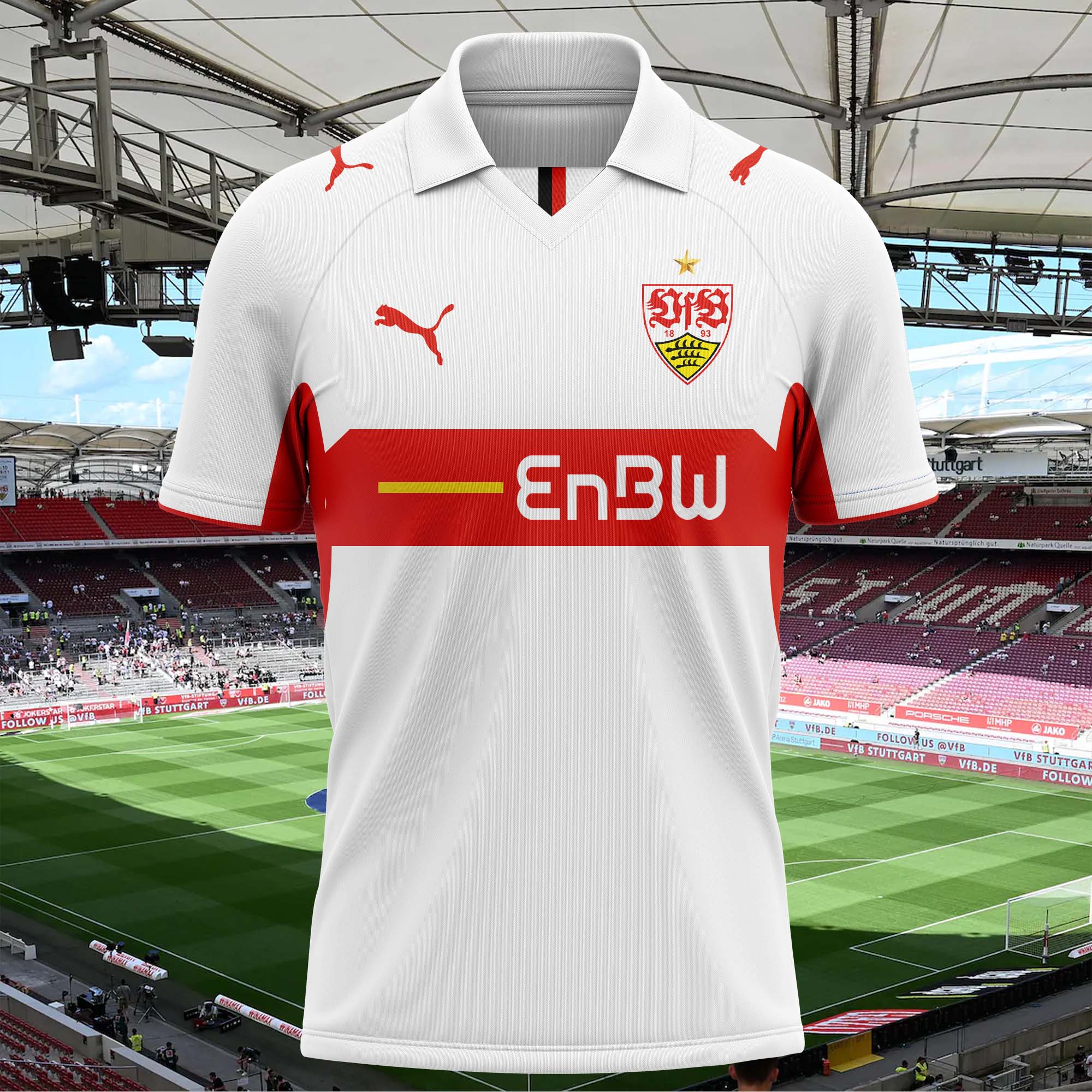 VfB Stuttgart 2008-09 Home Kit Retro Shirt PT58003