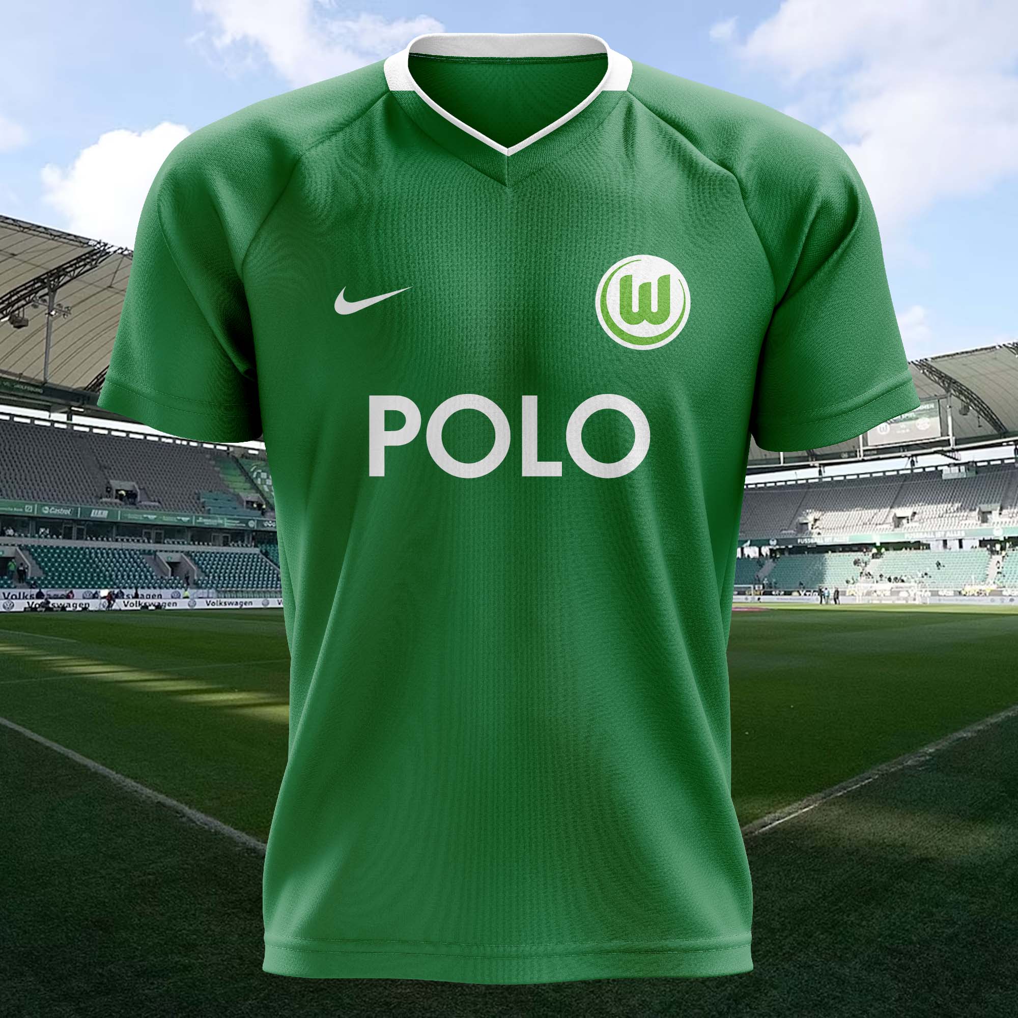 VfL Wolfsburg 2008-09 Home Kit Retro Shirt PT58005