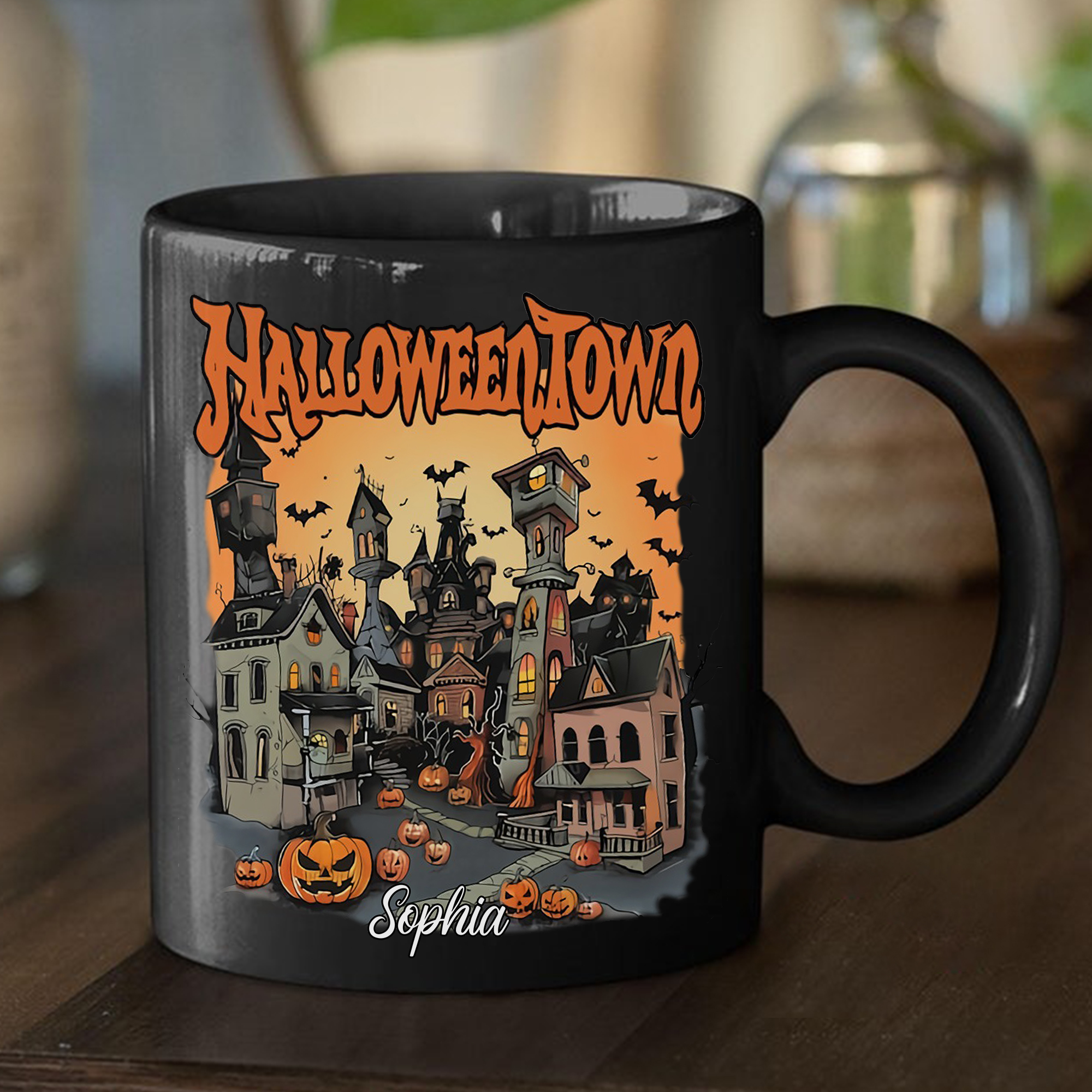 Halloweentown Est.1998 Mug, Halloween Mug, Spooky Vibes Mug, Pumpkin Ghost Halloween Town Mug