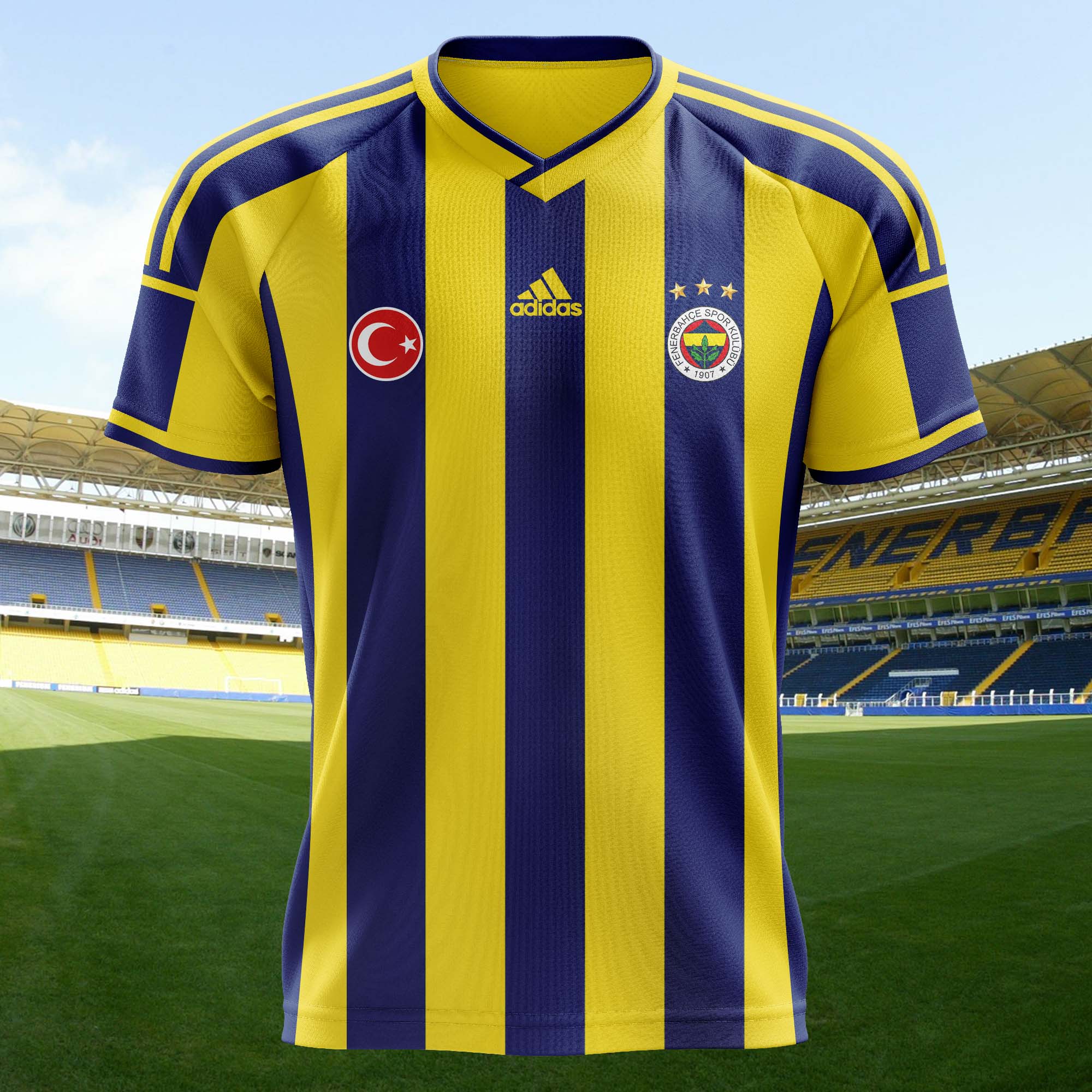 Fenerbahçe 2014-15 Home Kit Retro Shirt PT58023