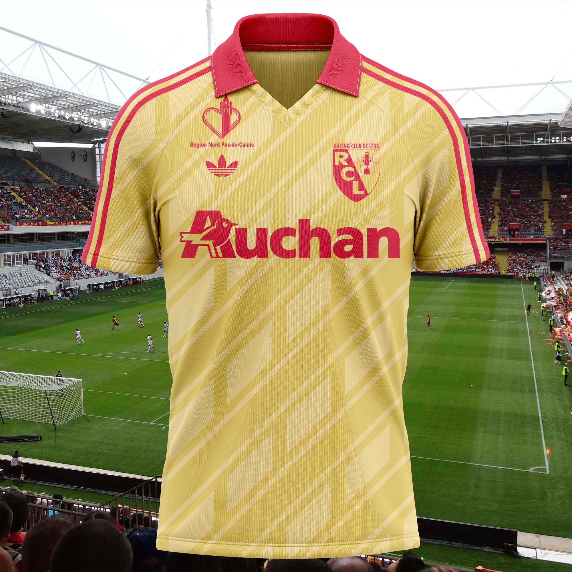 RC Lens 1986-87 Home Kit Retro Shirt PT58042