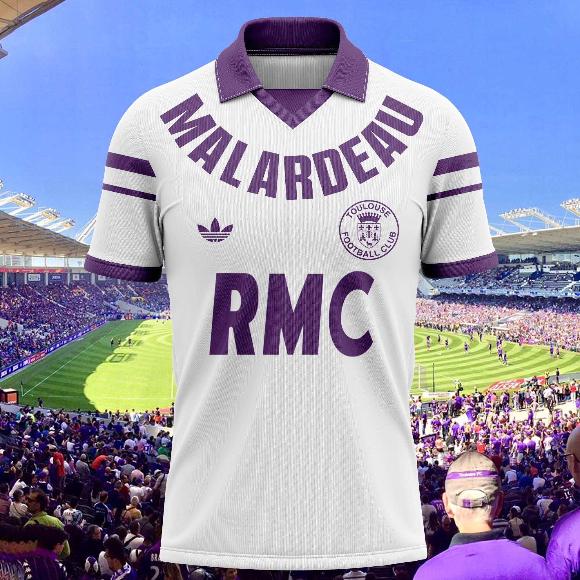 Toulouse 1986-87 Home Kit Retro Shirt PT58045