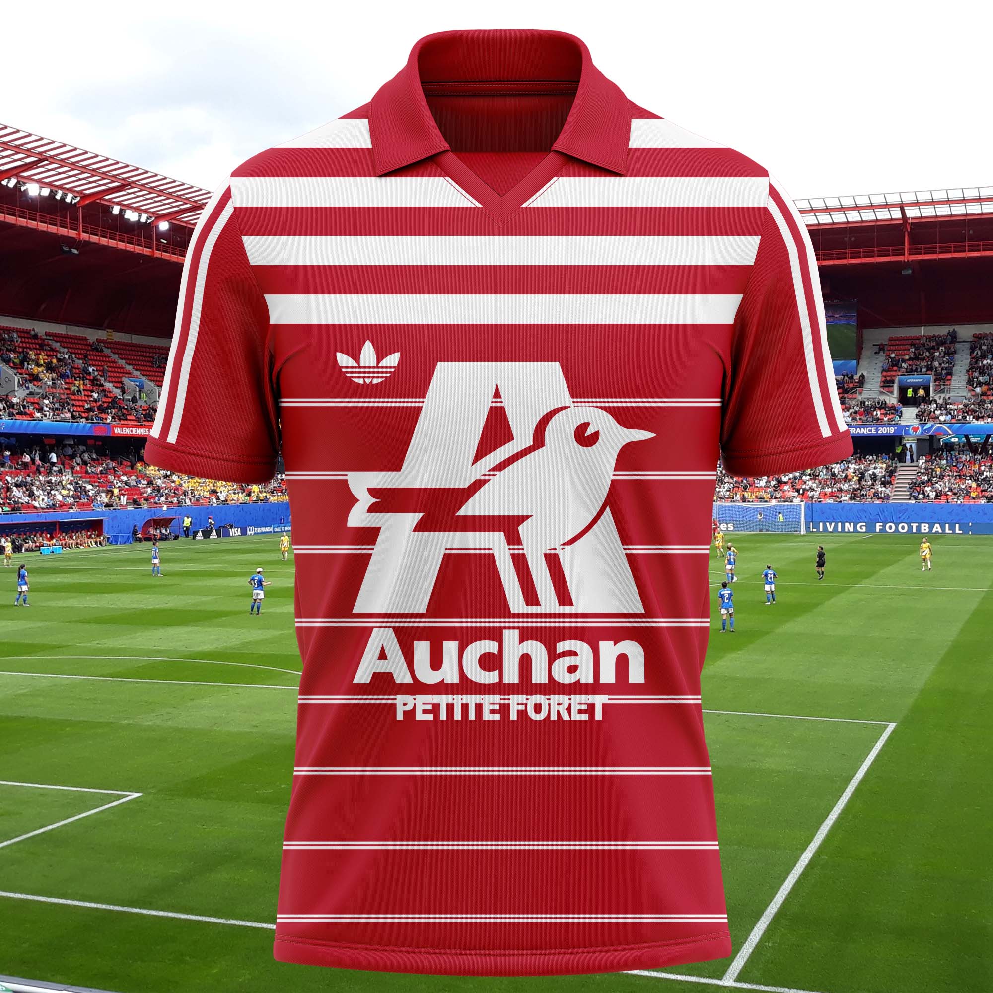 Valenciennes 1986-87 Home Kit Retro Shirt PT58046