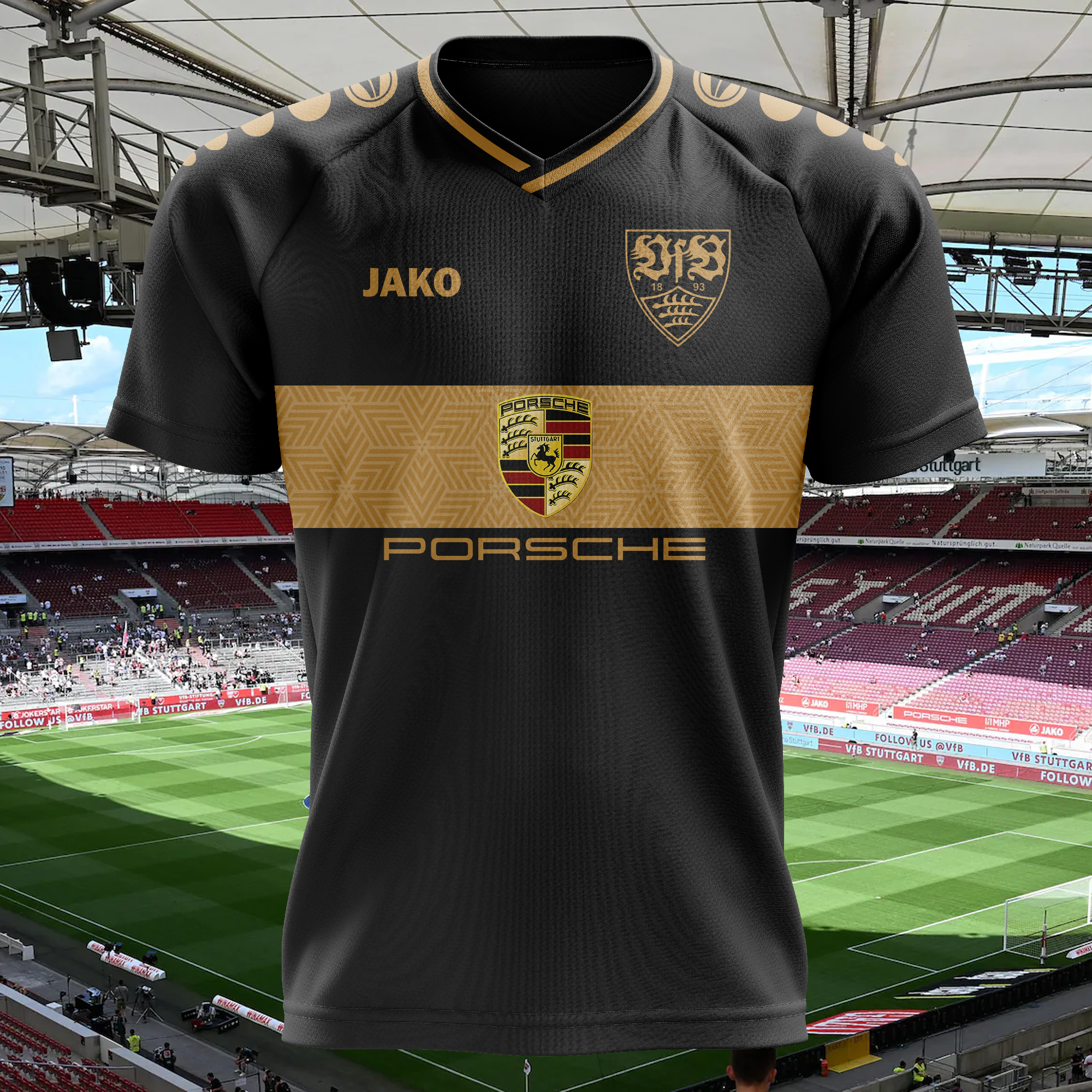 Stuttgart x Possible New Main Sponsor Porsche Retro Shirt PT58054