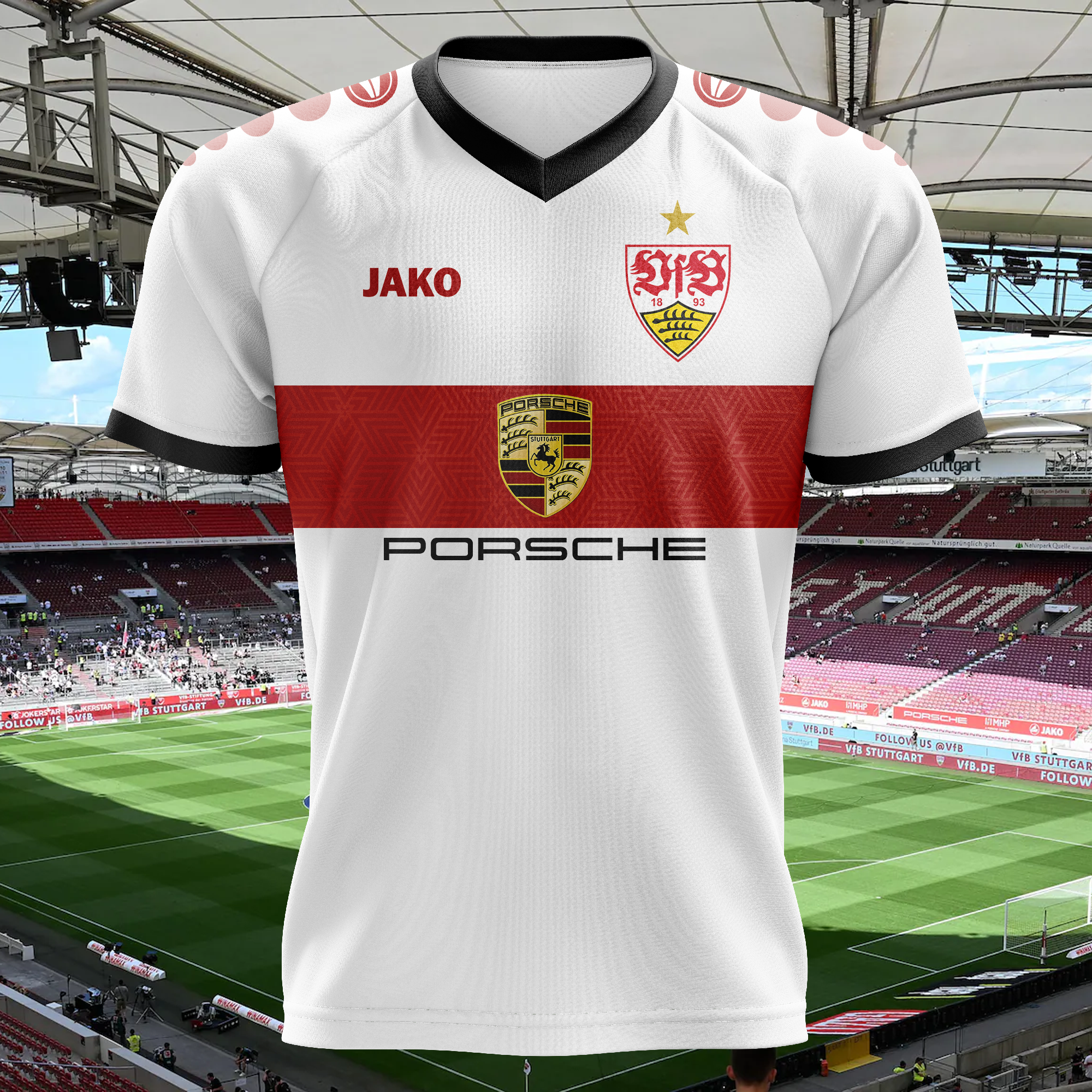 VFB Stuttgart X Porsche Home Concept Kit Retro Shirt PT58053