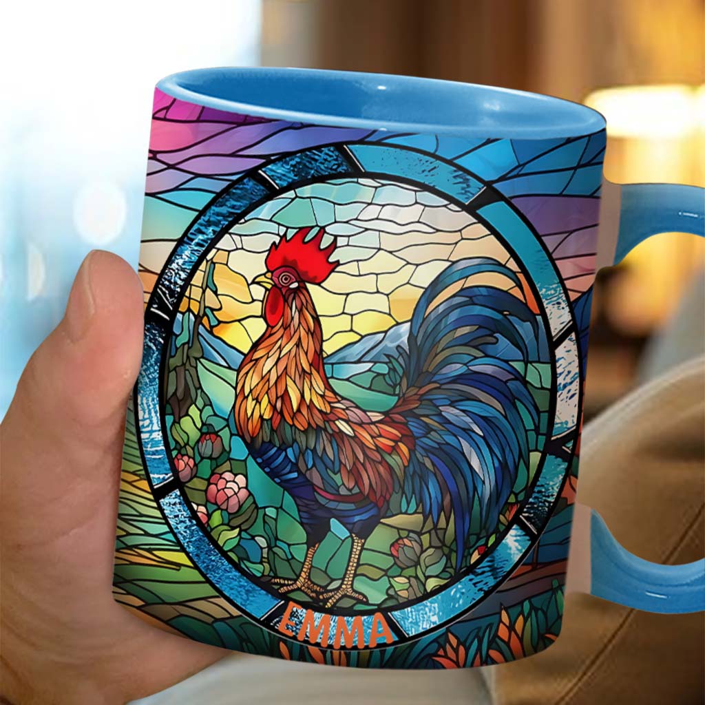 Beautiful Chicken Rooster – Personalized Chicken Mug – Gift For Chicken Lover’s