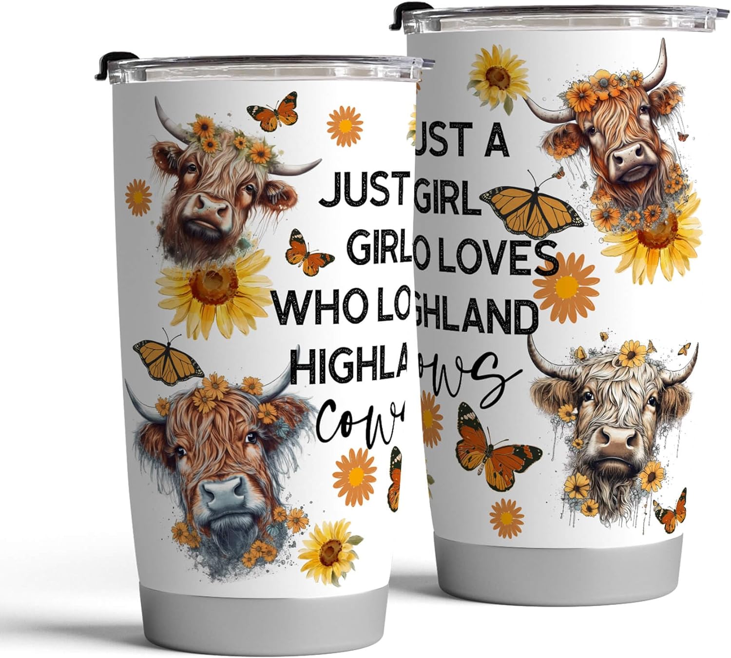 Just A Girl Who Loves Highland Cow – Personalized Tumbler, Gift For Cow Lover’s