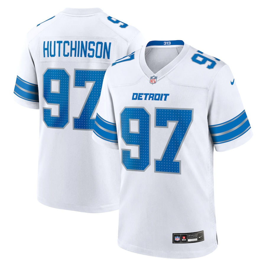 Aidan Hutchinson Detroit Lions Nike Game Jersey - White PT58056