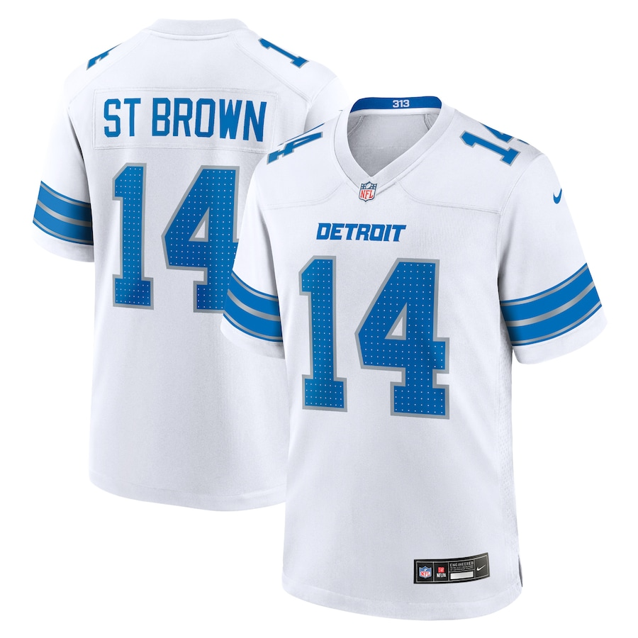 Amon-Ra St. Brown Detroit Lions Nike Game Jersey - White PT58059