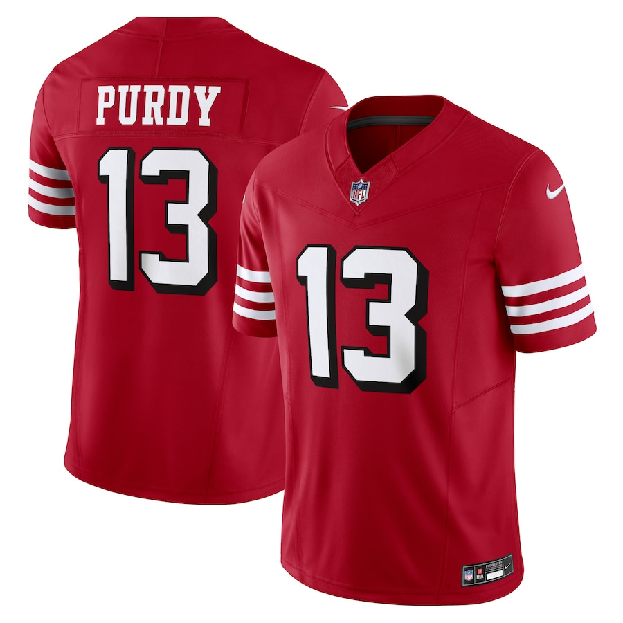 Brock Purdy San Francisco 49ers Nike Vapor F.U.S.E. Limited Jersey - Scarlet PT58068