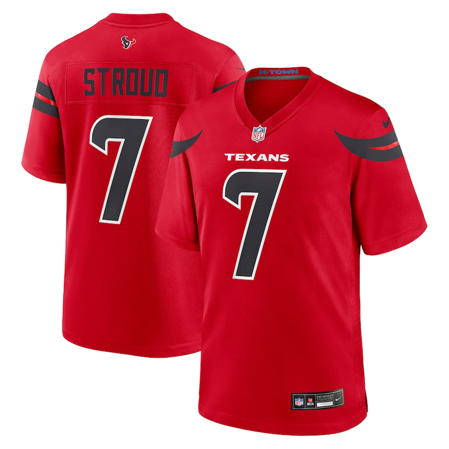 C.J. Stroud Houston Texans Nike Alternate Game Jersey - Red PT58069