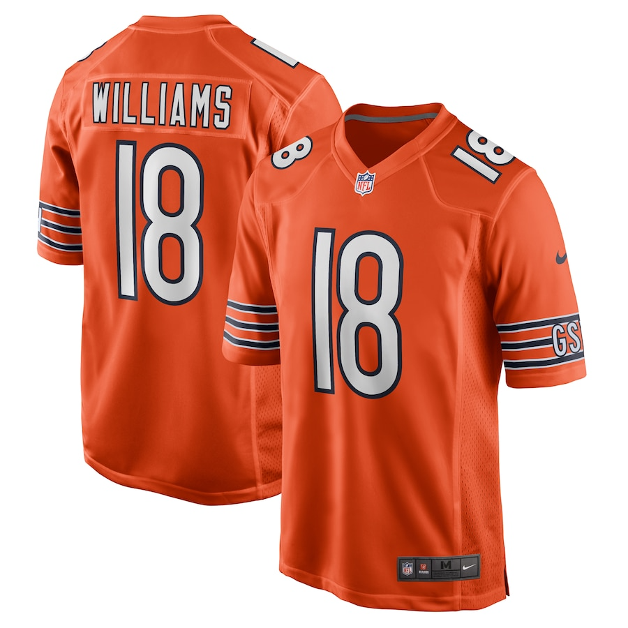 Caleb Williams Chicago Bears Nike Alternate 2024 NFL Draft First Round Pick Player Game Jersey - Orange PT58073