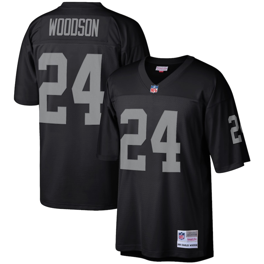 Charles Woodson Las Vegas Raiders Mitchell & Ness Legacy Replica Jersey - Black PT58080