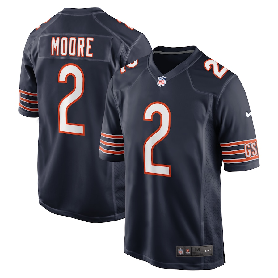 D.J. Moore Chicago Bears Nike Team Color Game Jersey - Navy PT58085