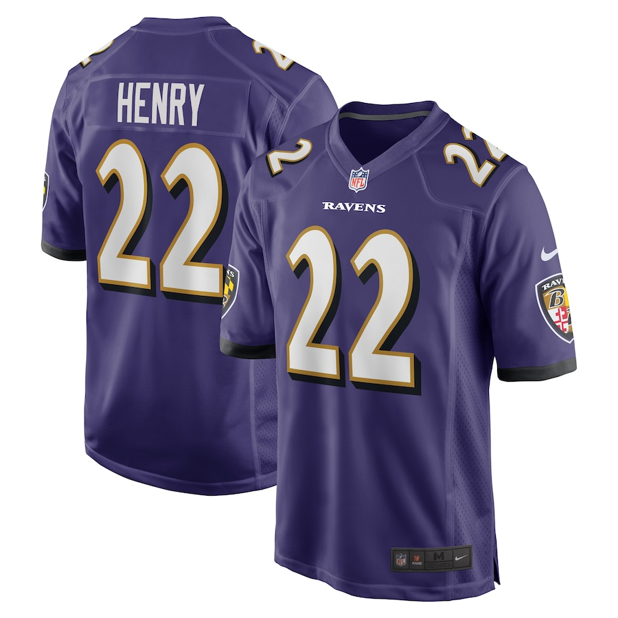 Derrick Henry Baltimore Ravens Nike Game Player Jersey - Purple PT58090