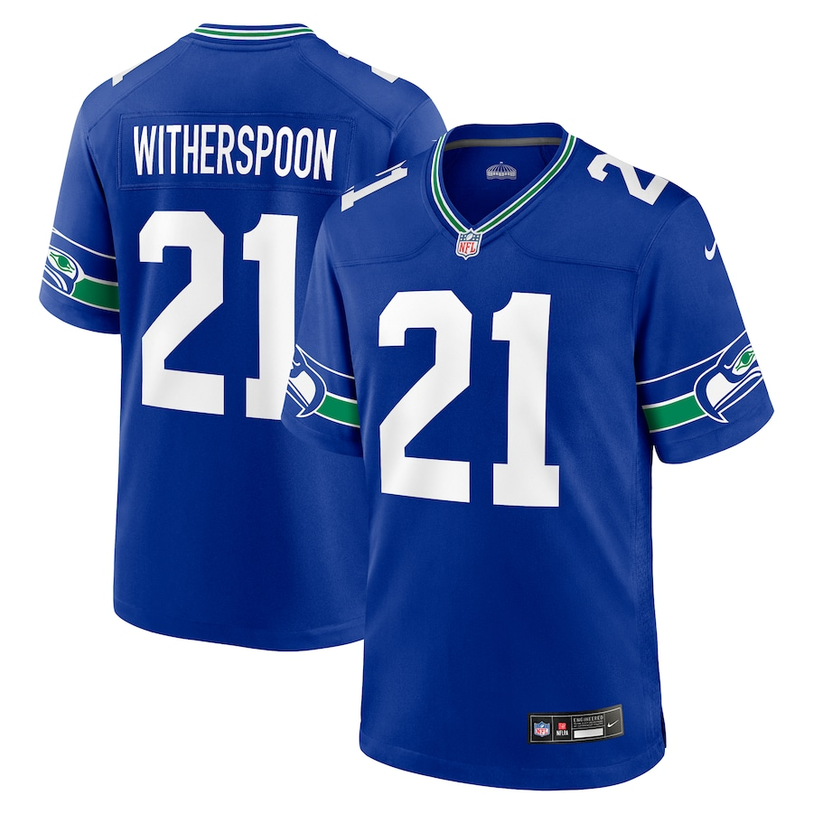 Devon Witherspoon Seattle Seahawks Nike Throwback Player Game Jersey - Royal PT58093