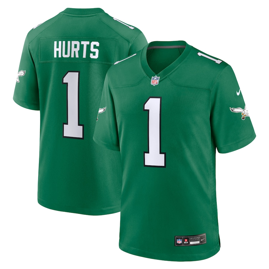 Jalen Hurts Philadelphia Eagles Nike Alternate Game Player Jersey - Kelly Green PT58101