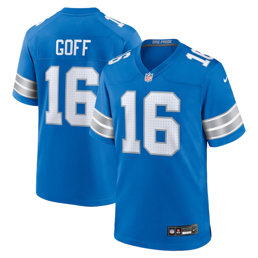 Jared Goff Detroit Lions Nike Game Jersey - Blue PT58104