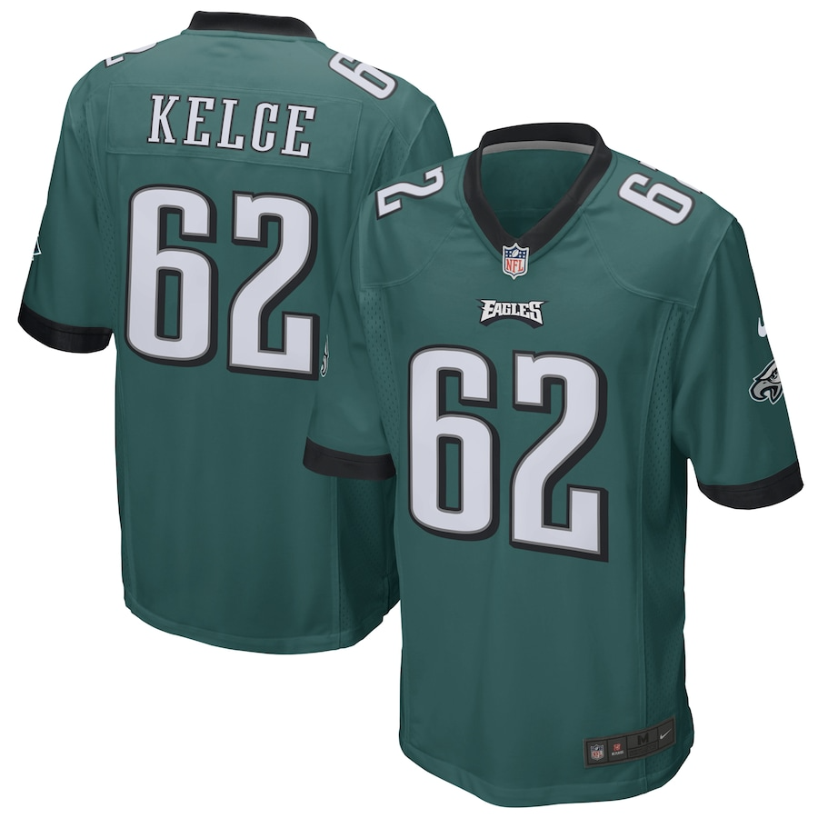 Jason Kelce Philadelphia Eagles Nike Game Jersey - Midnight Green PT58105