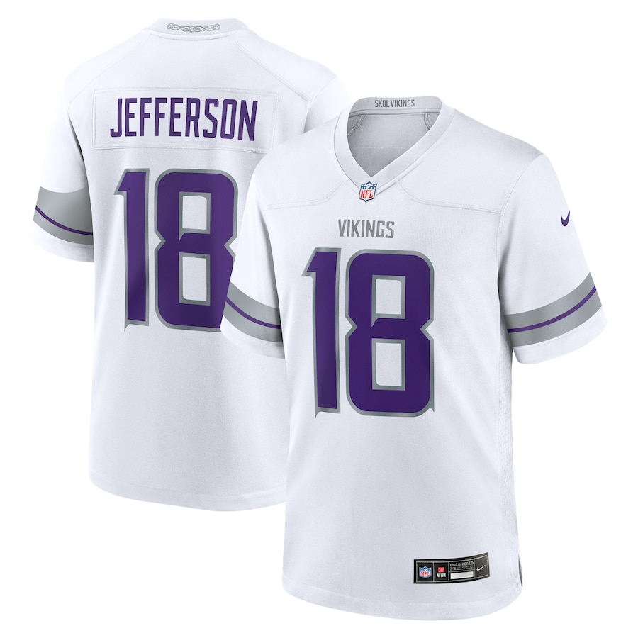 Justin Jefferson Minnesota Vikings Nike Alternate Game Player Jersey - White PT58114