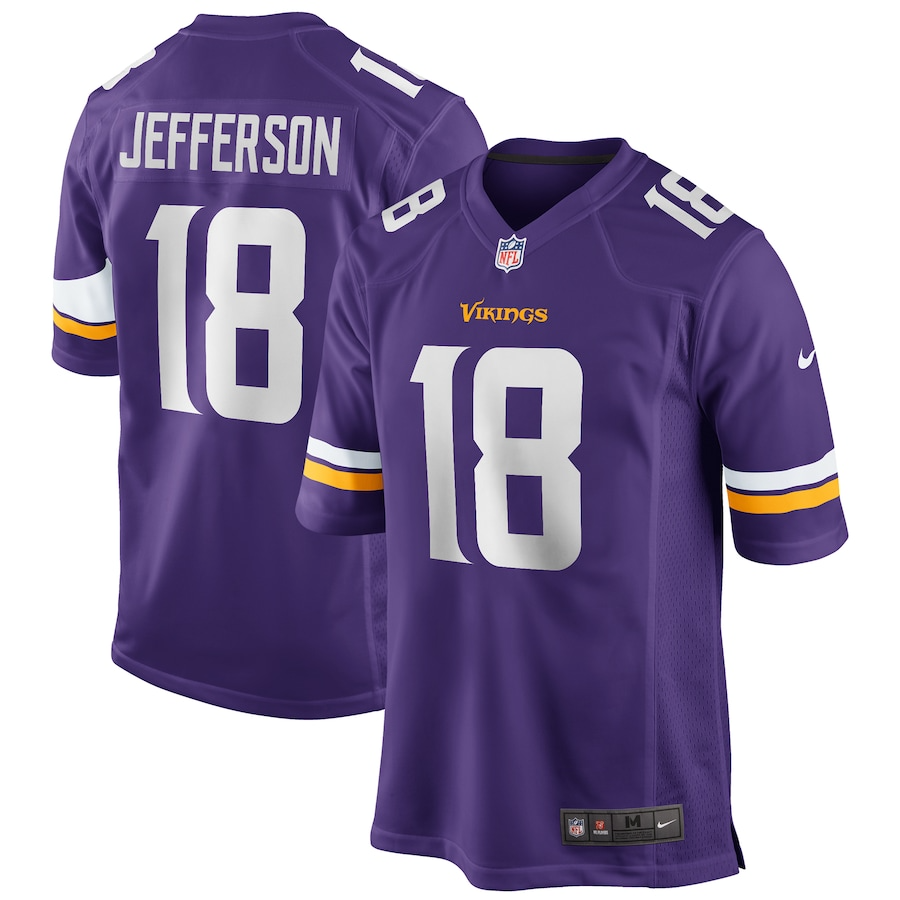 Justin Jefferson Minnesota Vikings Nike Player Game Jersey - Purple PT58115