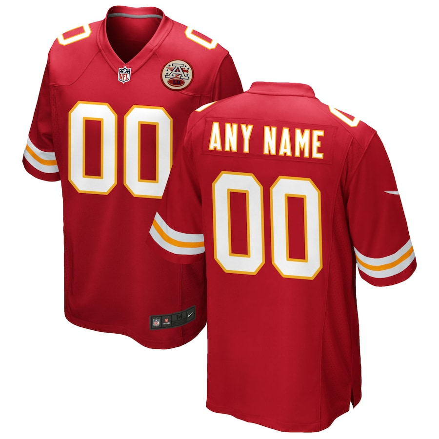 Kansas City Chiefs Nike Custom Game Jersey - Red PT58116