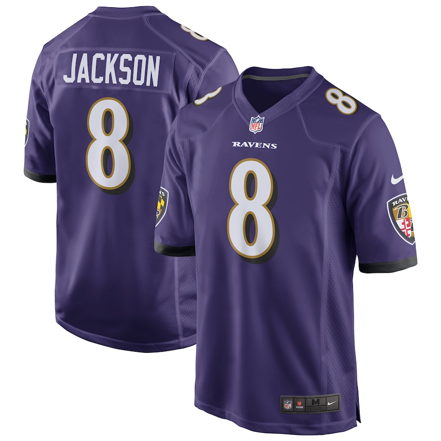 Lamar Jackson Baltimore Ravens Nike Game Jersey - Purple PT58118