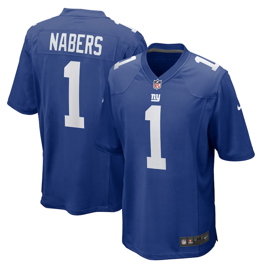 Malik Nabers New York Giants Nike 2024 NFL Draft First Round Pick Player Game Jersey - Royal PT58122