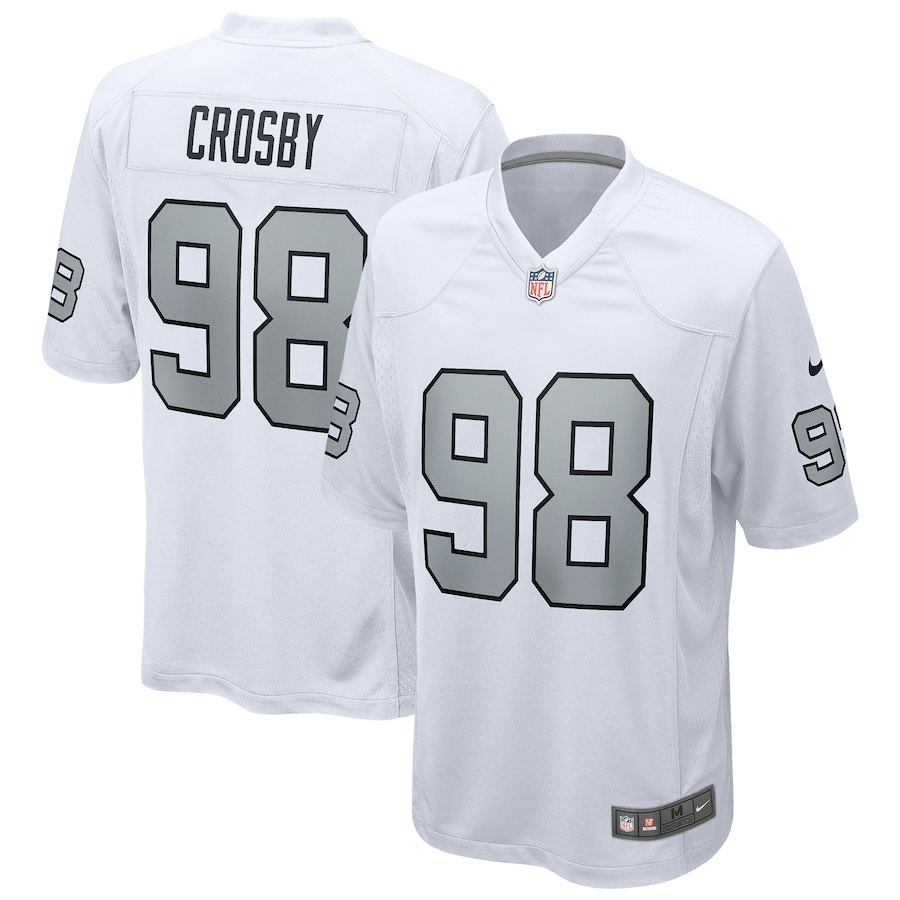 Maxx Crosby Las Vegas Raiders Nike Alternate Game Jersey - White PT58123