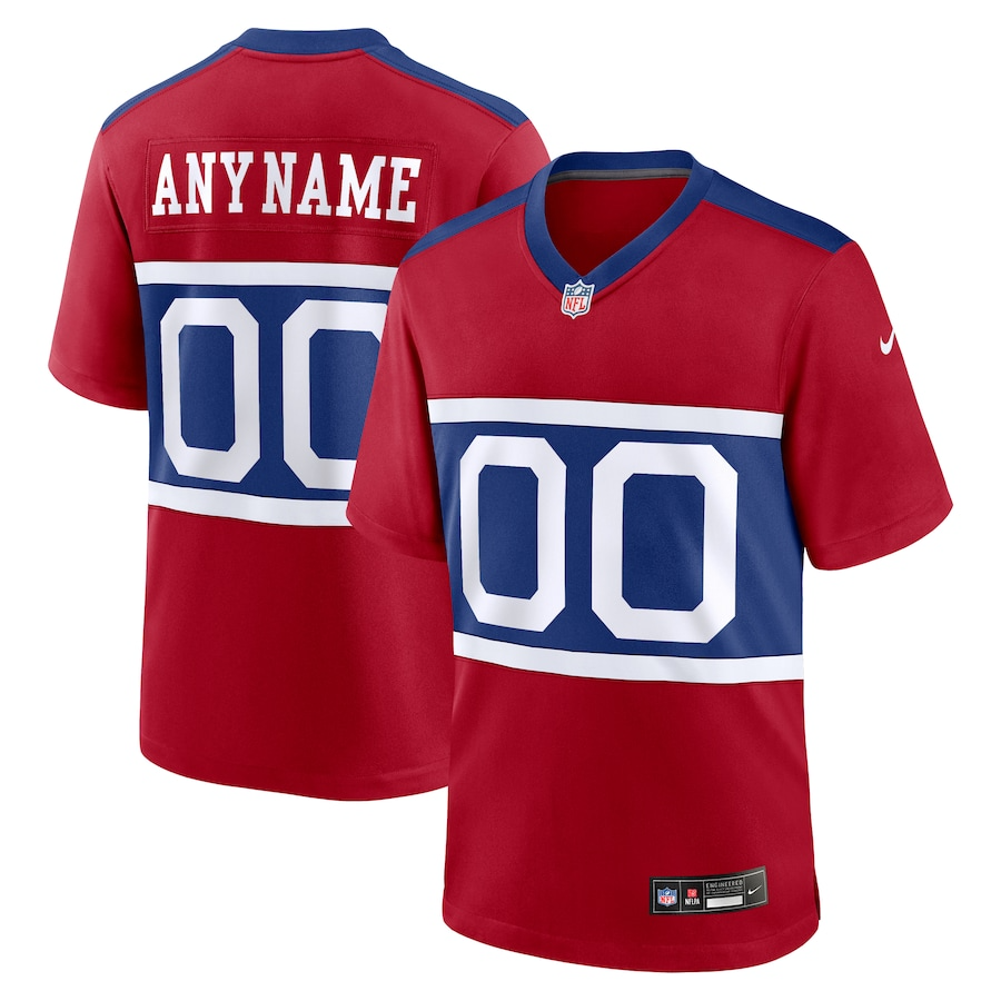 New York Giants Nike Alternate Game Custom Jersey - Century Red PT58127