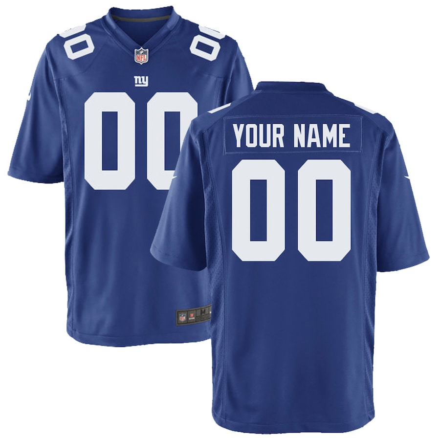 New York Giants Nike Youth Custom Game Jersey - Royal PT58129