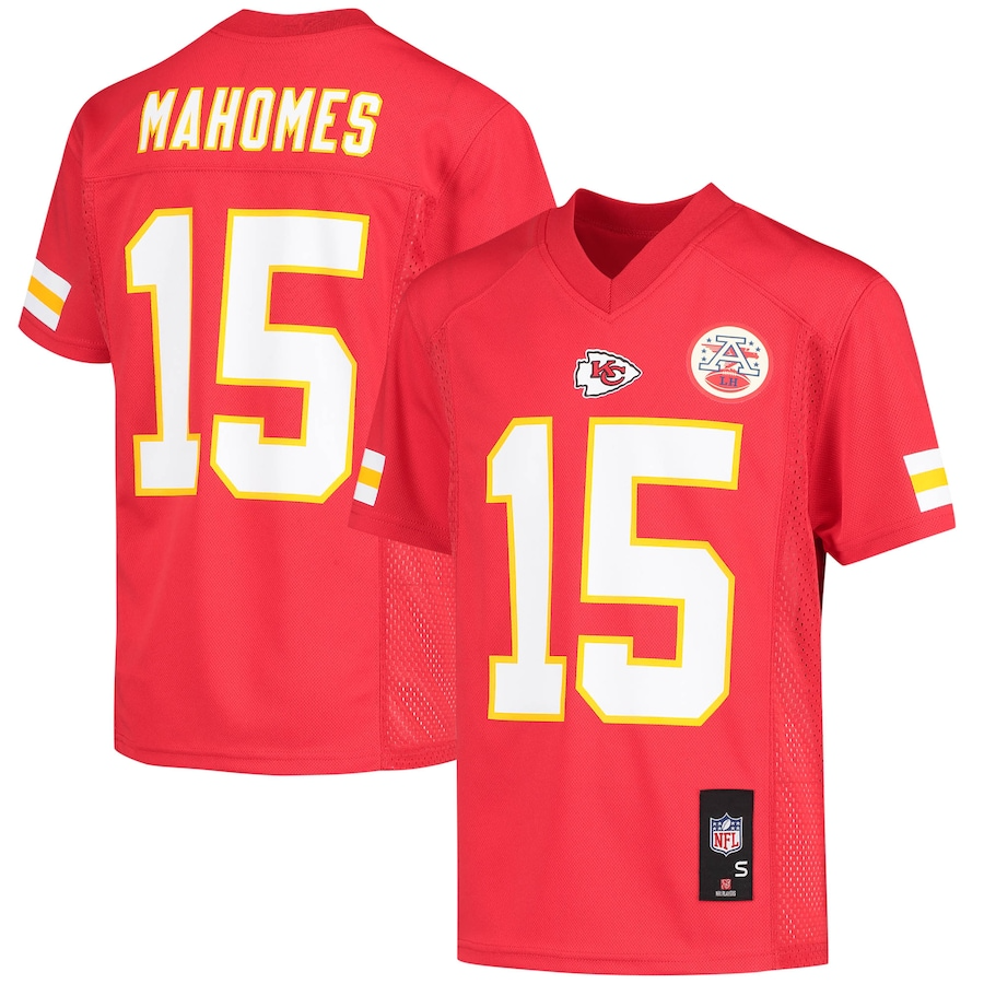 Patrick Mahomes Kansas City Chiefs Youth Replica Player Jersey - Red PT58133